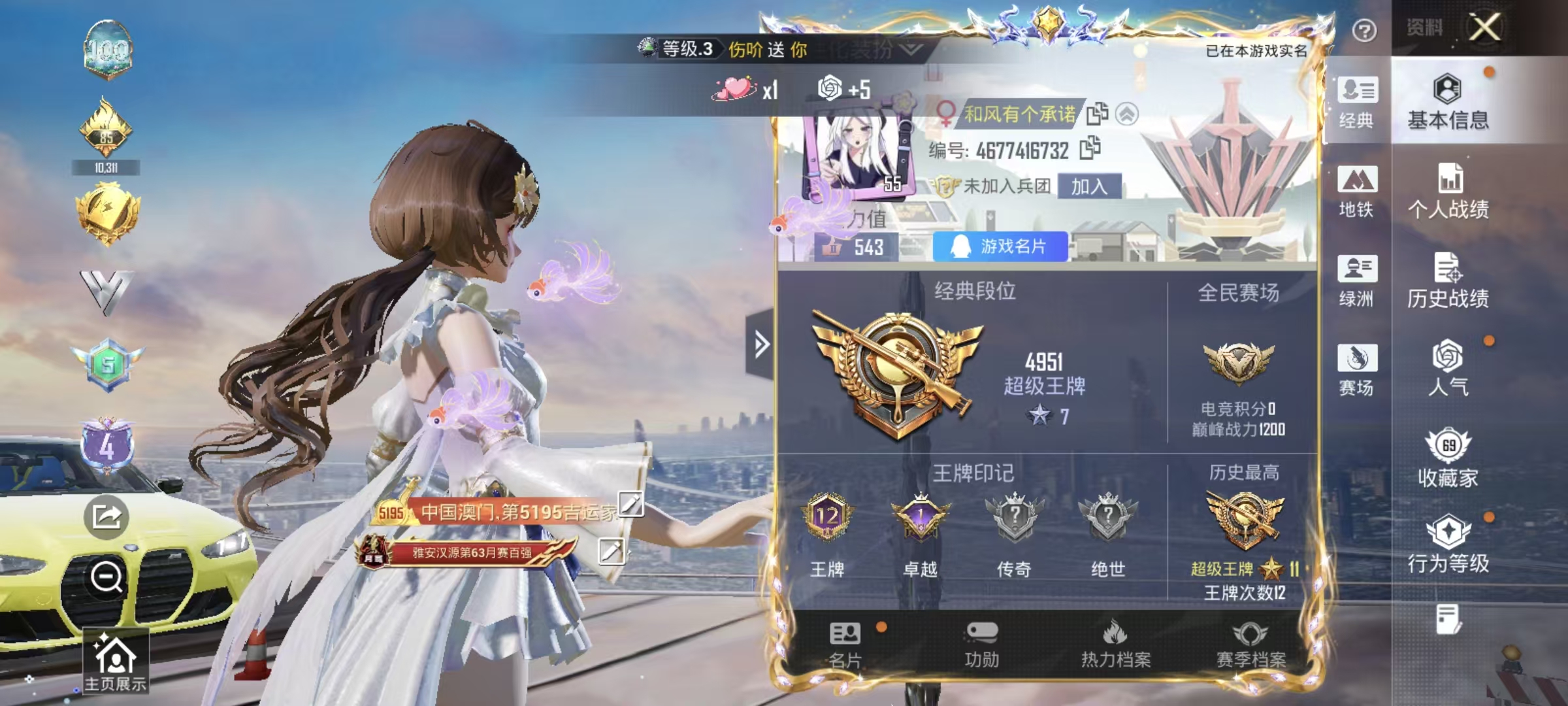 HPCMW4133597和平精英账号详情图3