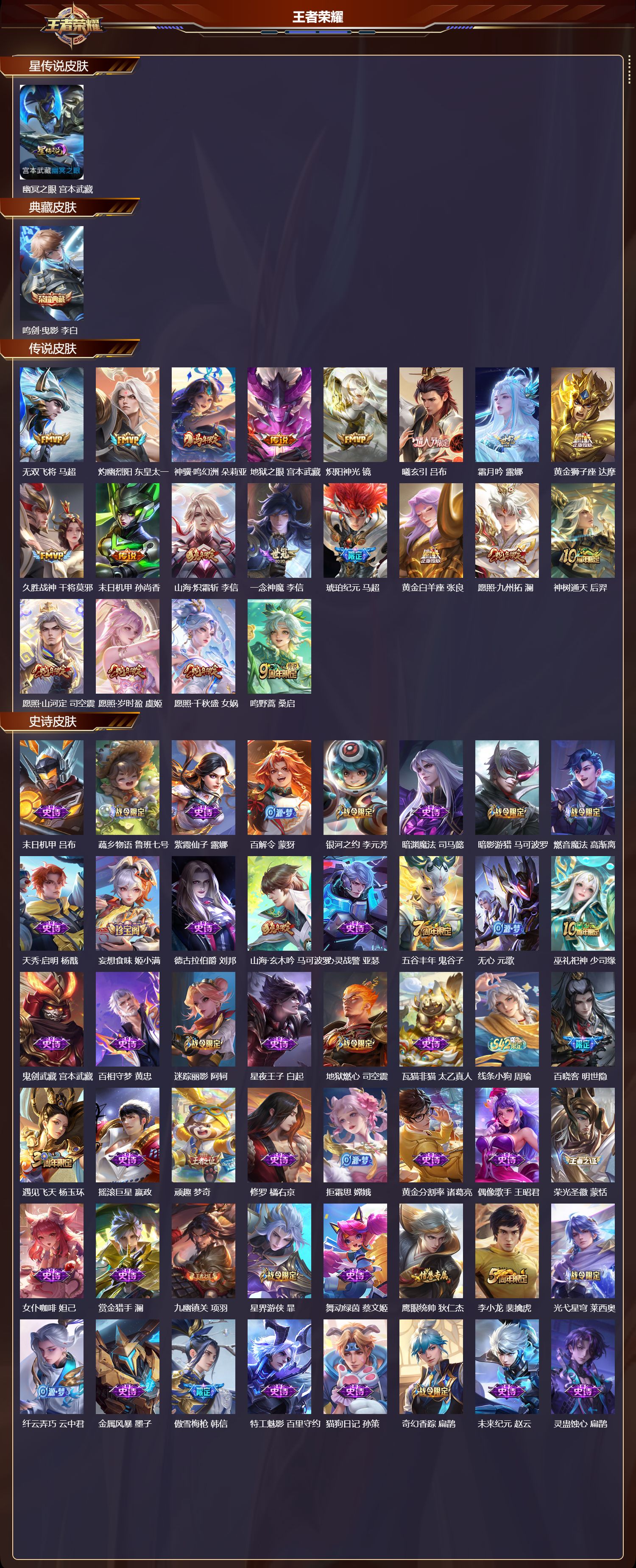 WZQM4197608王者荣耀账号详情图3