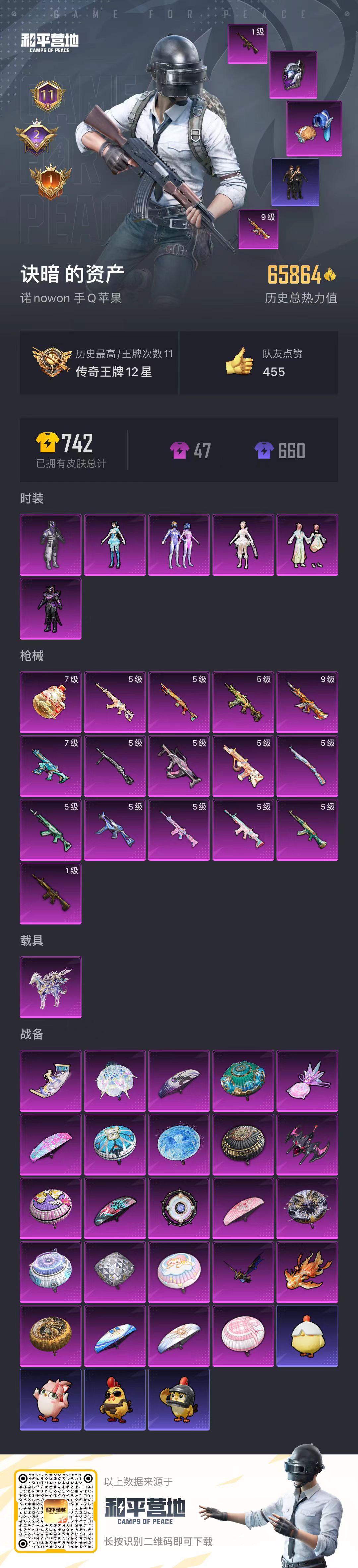 HPSJ4109156和平精英账号详情图2