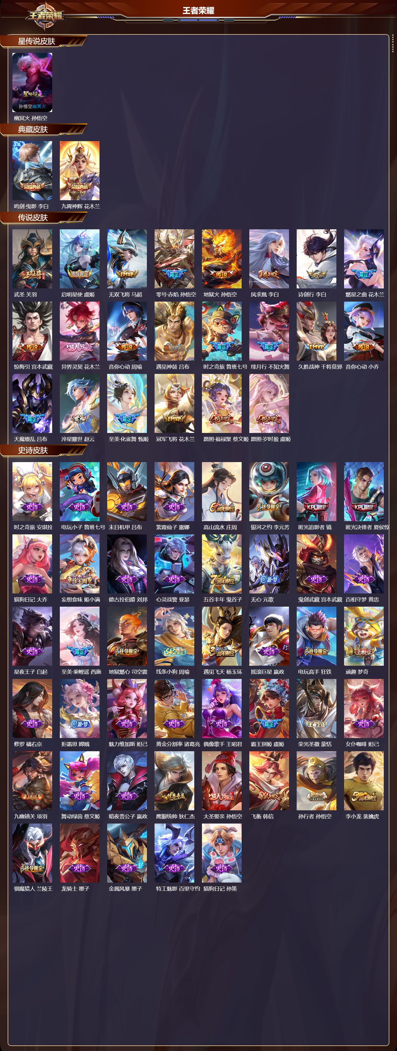 WZQM4197591王者荣耀账号详情图3