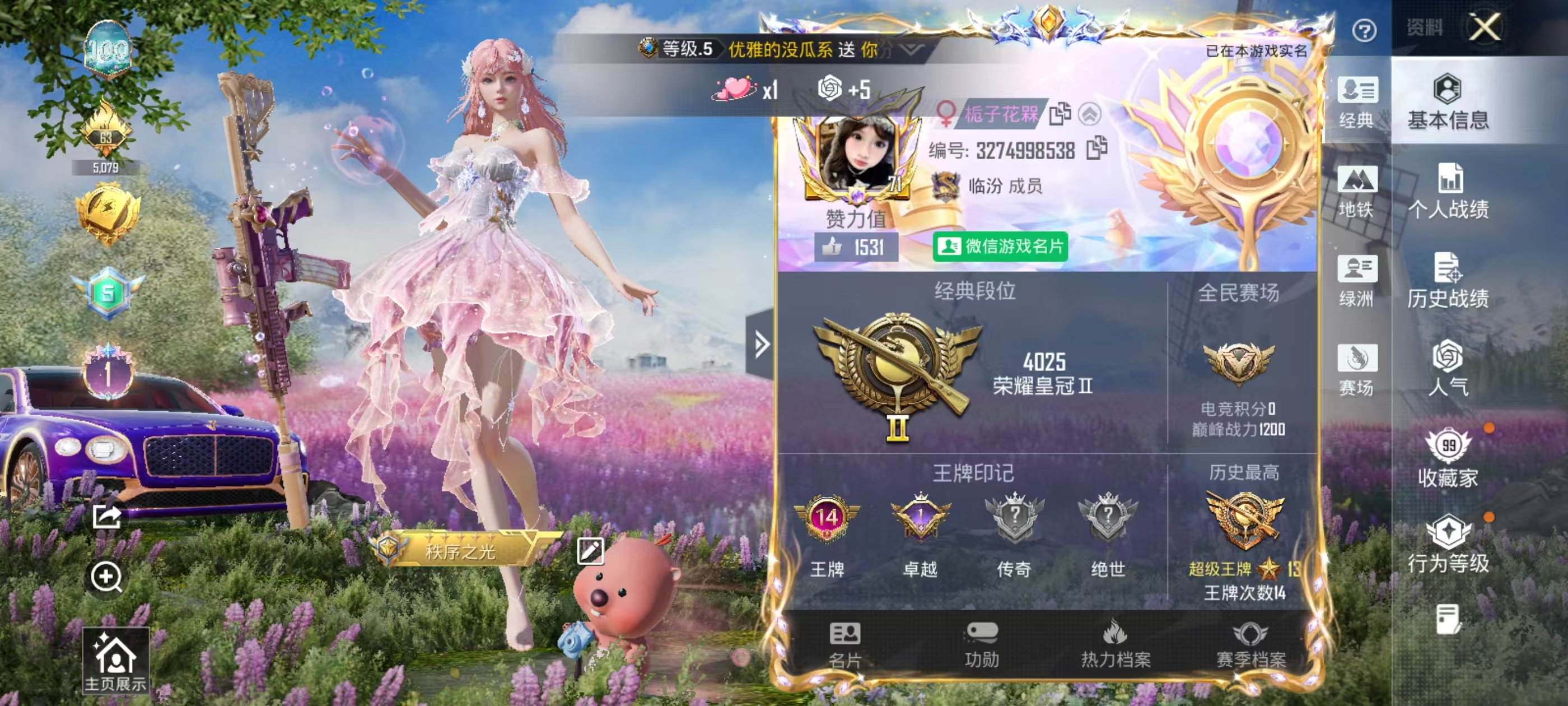 HPCMW4111042和平精英账号详情图3