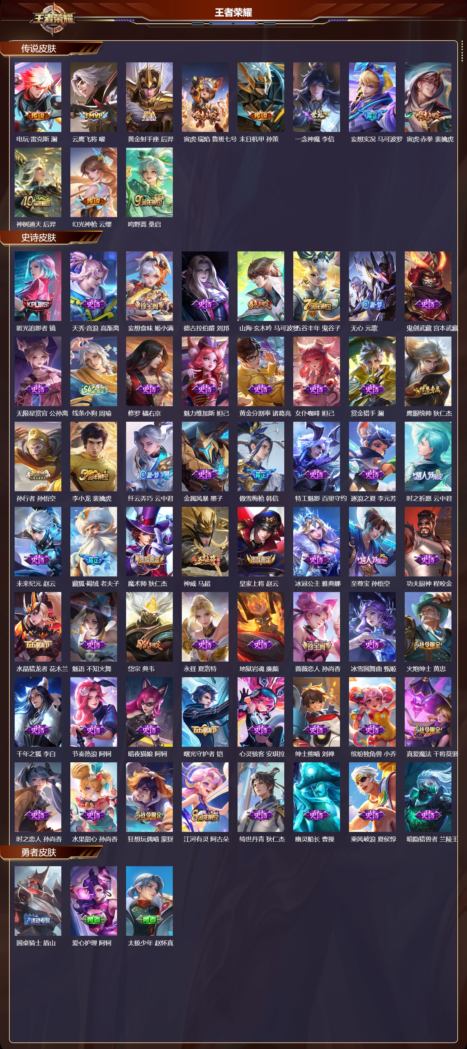 WZCMW4203370王者荣耀账号详情图2