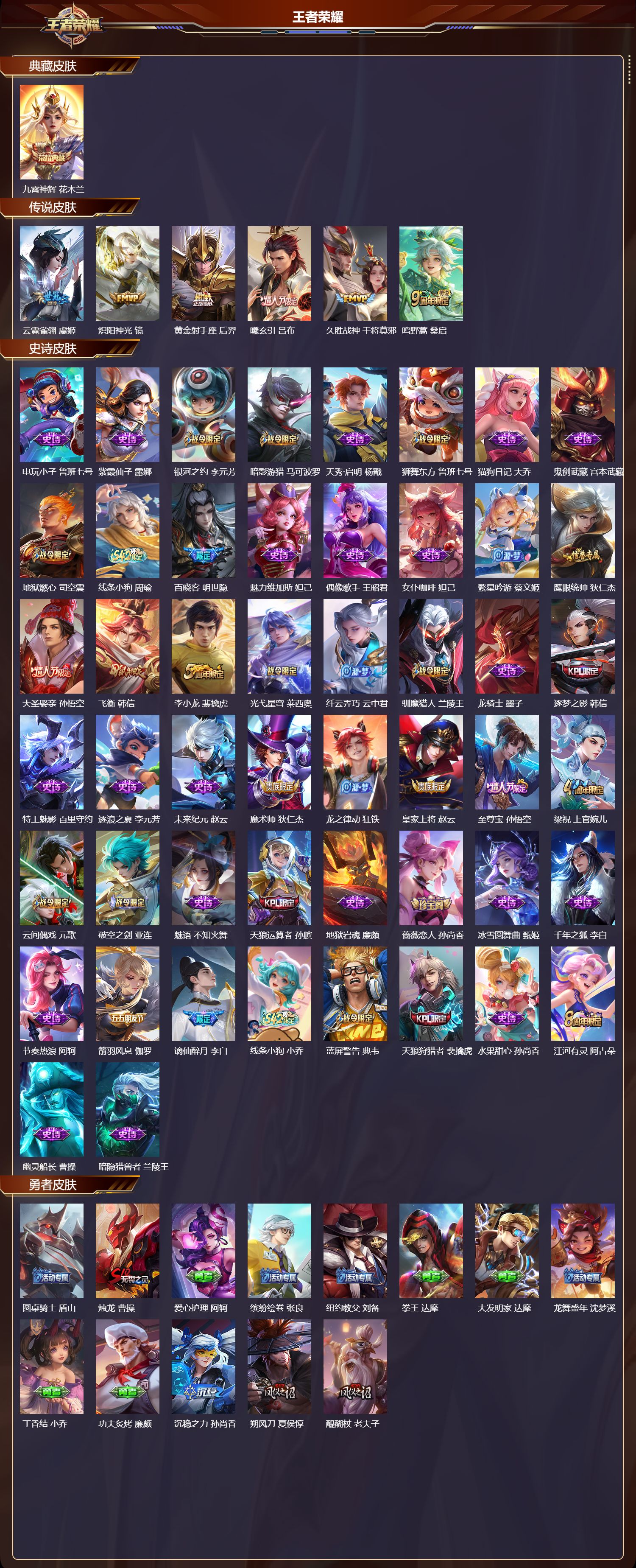 WZQM4197597王者荣耀账号详情图3