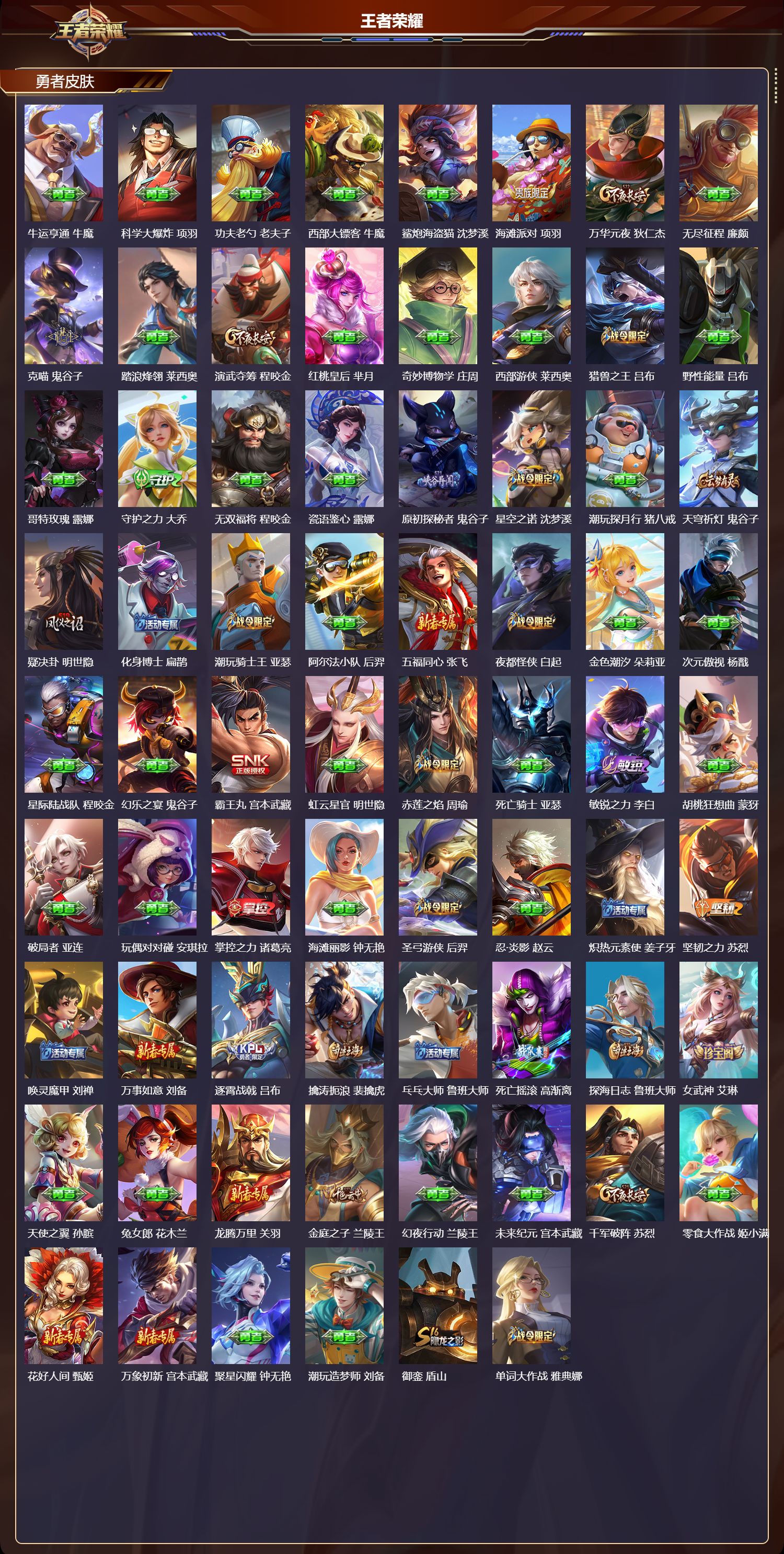 WZQM4197594王者荣耀账号详情图5