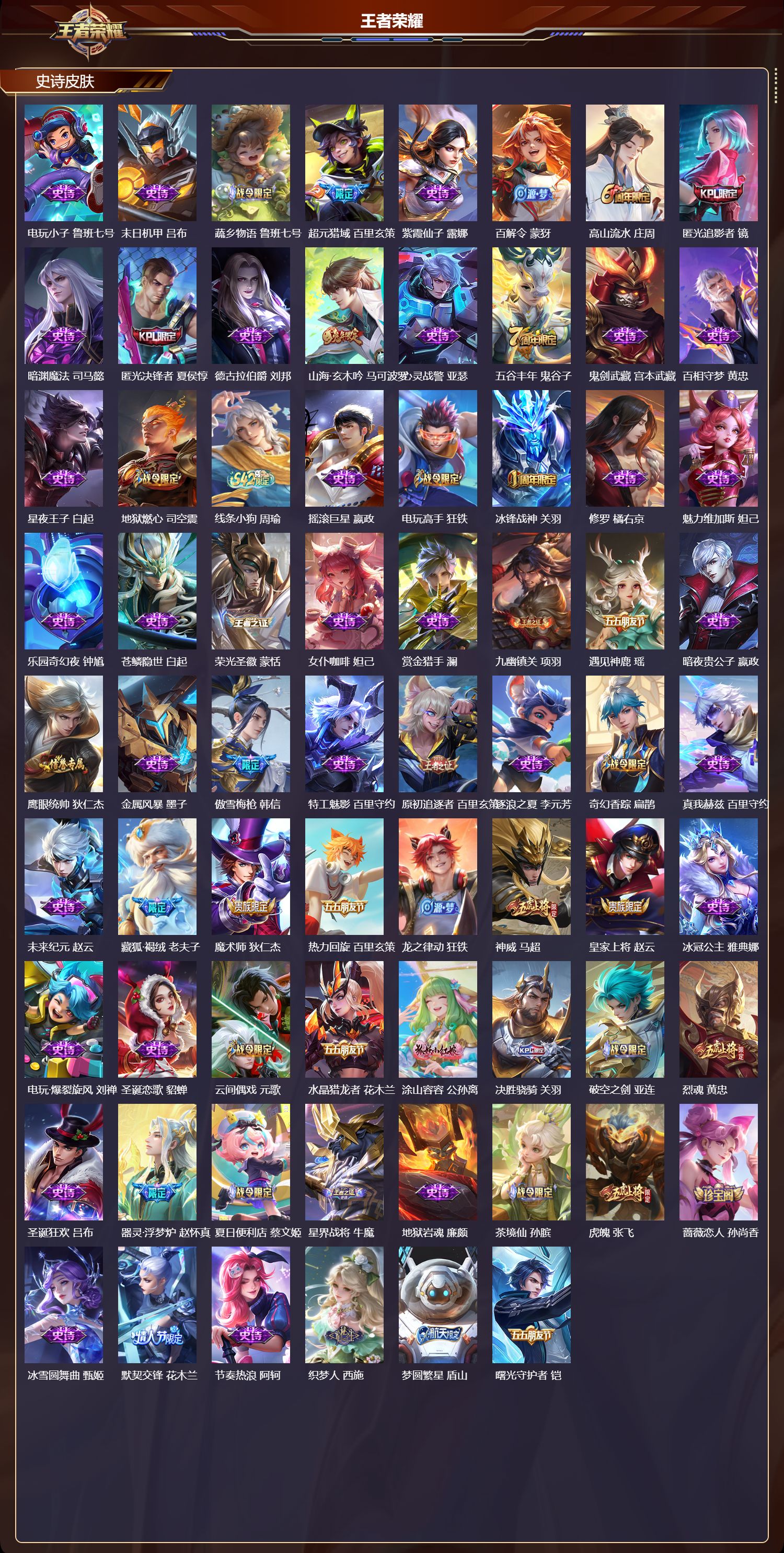 WZQM4197599王者荣耀账号详情图4