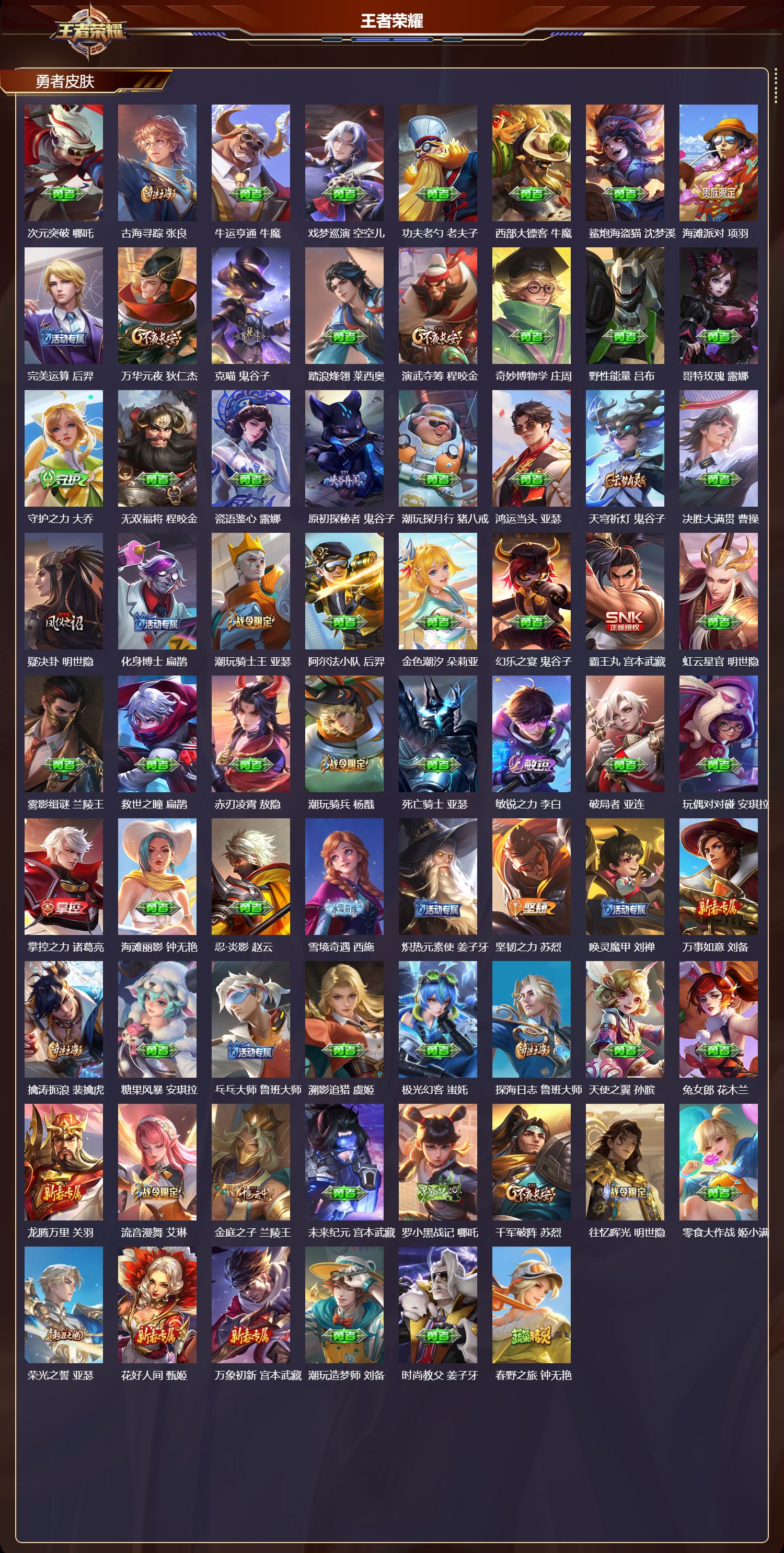 WZQM4197608王者荣耀账号详情图5