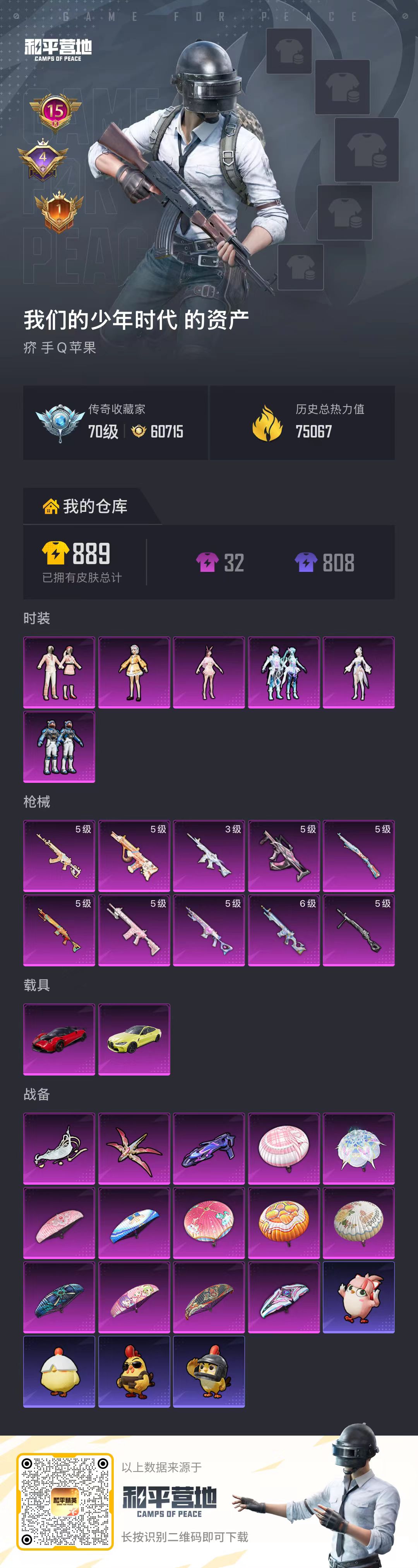 HPSJ4133815和平精英账号详情图2