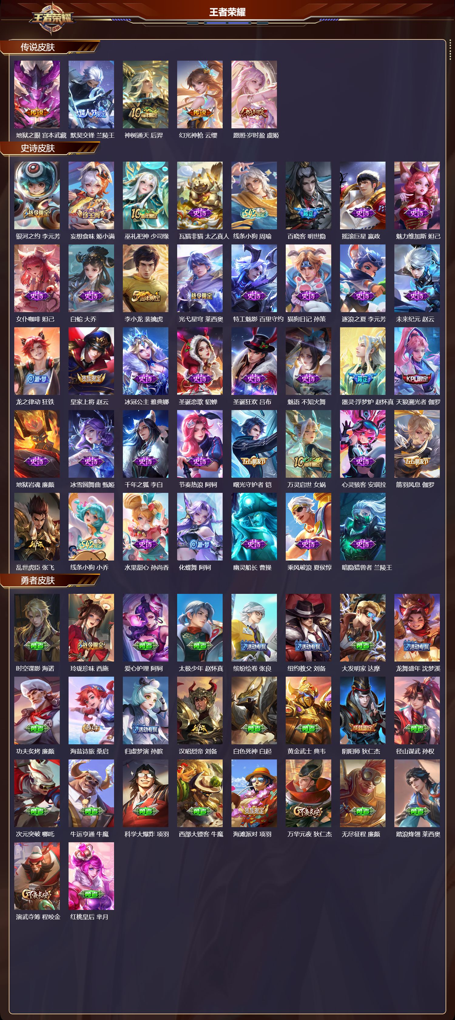 WZMK4241463王者荣耀账号详情图2 WZMK4241463王者荣耀账号详情图2