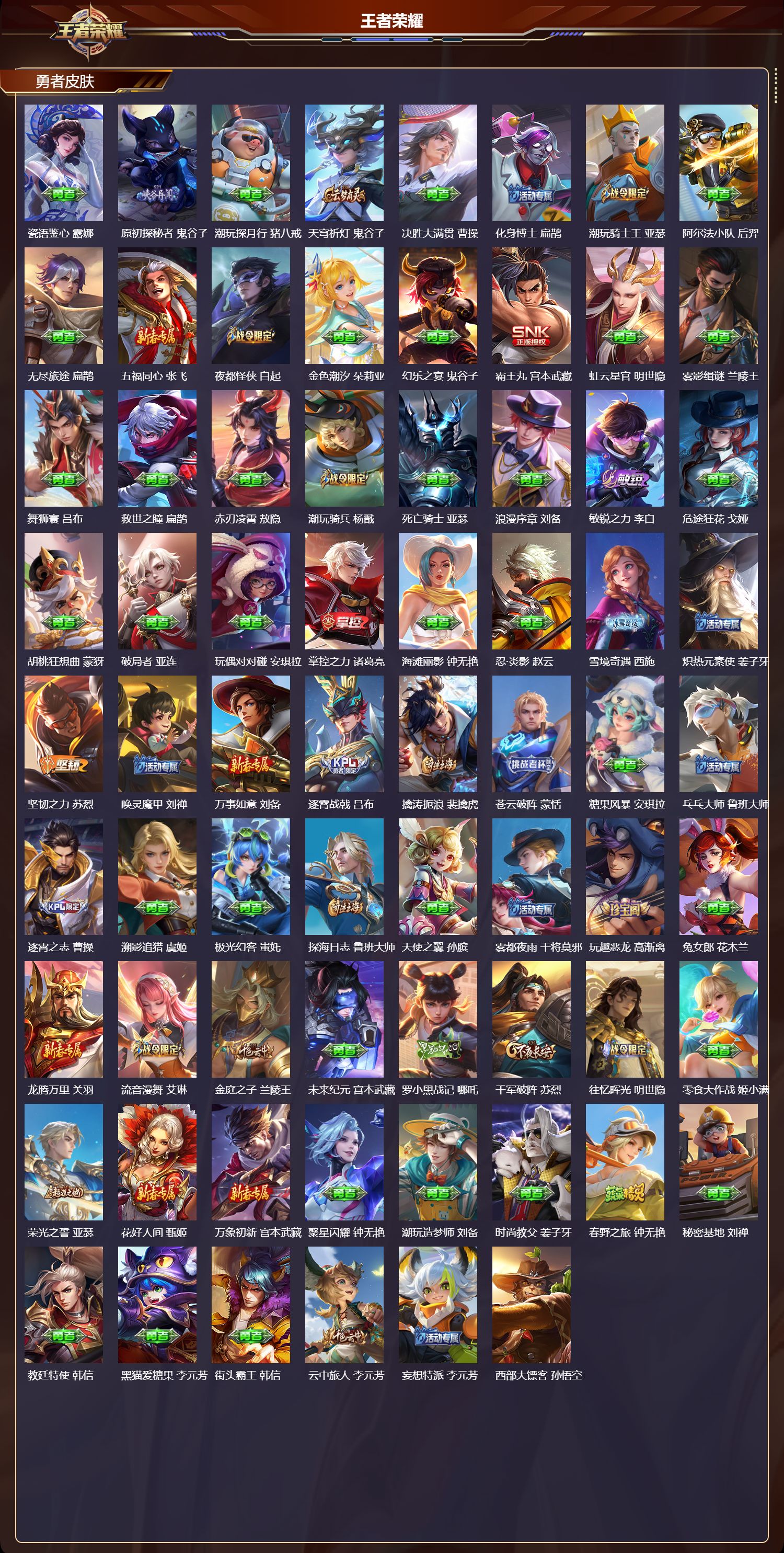 WZCMW4253062王者荣耀账号详情图9