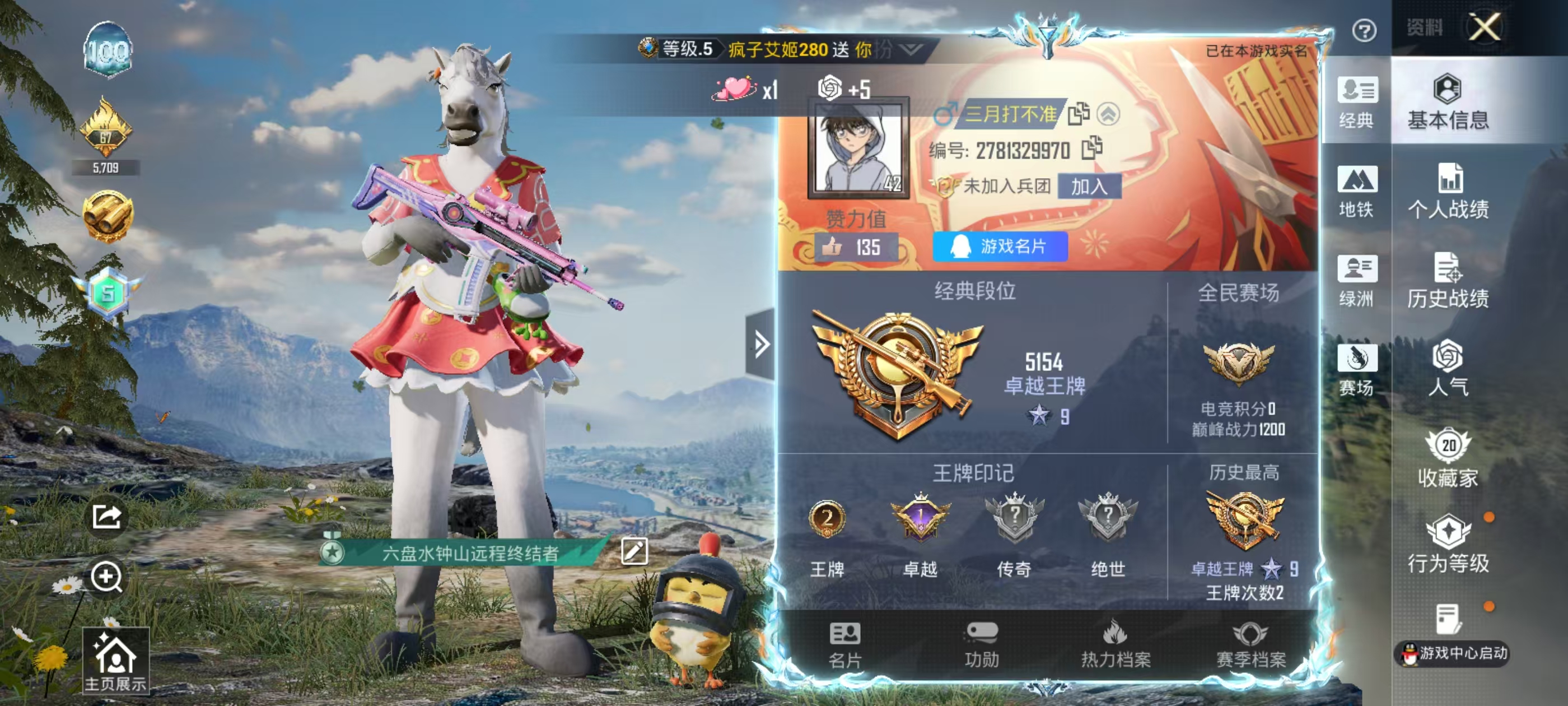 HPSJ4133556和平精英账号详情图3