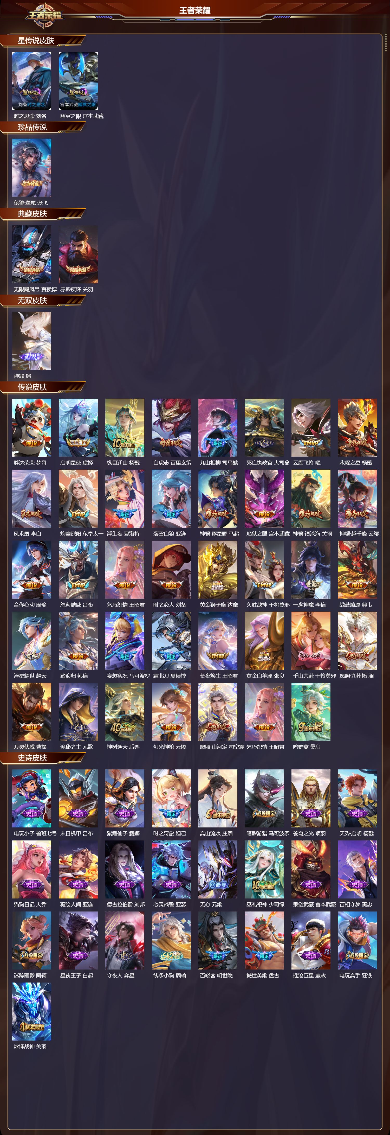 WZQM4241499王者荣耀账号详情图2 WZQM4241499王者荣耀账号详情图2