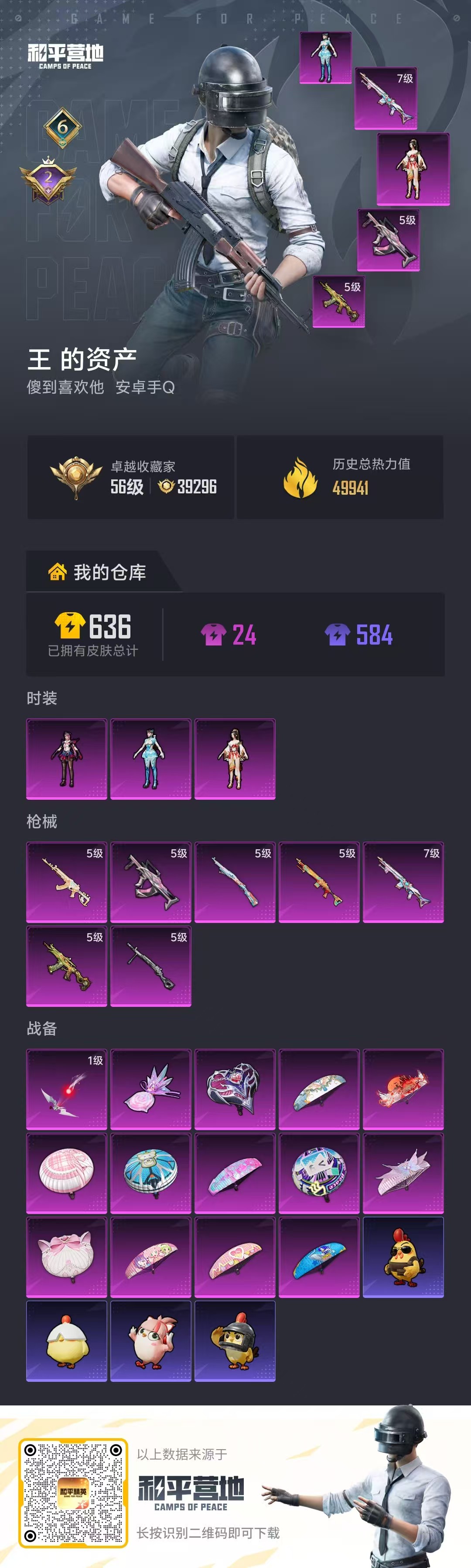 HPSJ4133865和平精英账号详情图2