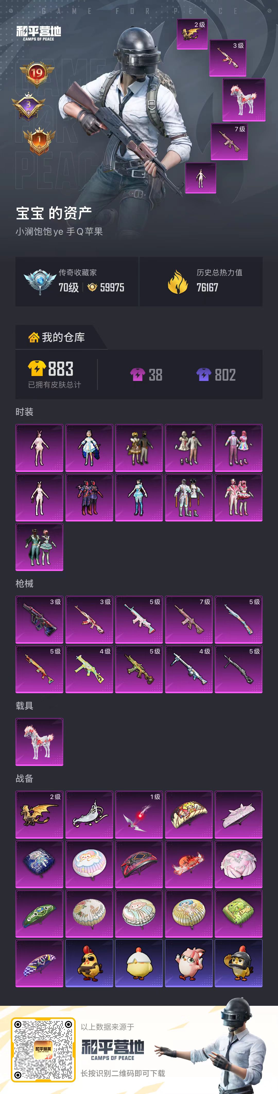 HPSJ4133819和平精英账号详情图2