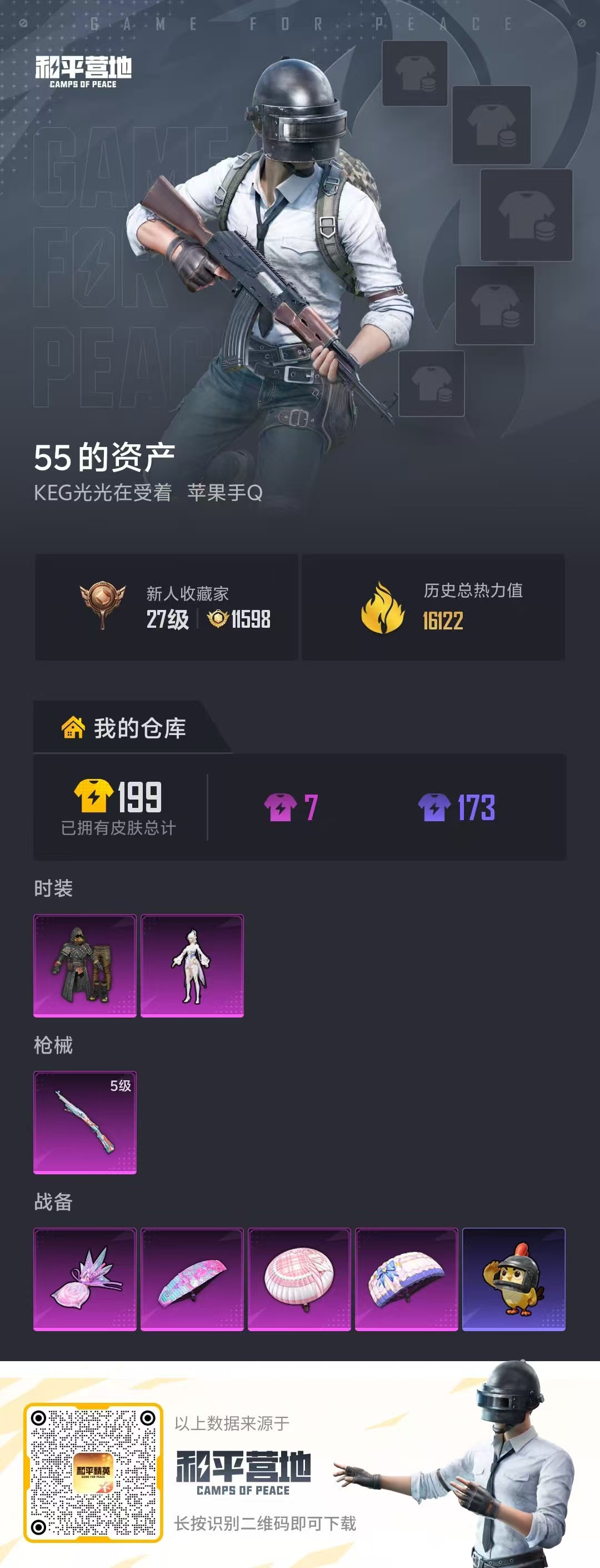 HPSJ4133455和平精英账号详情图2