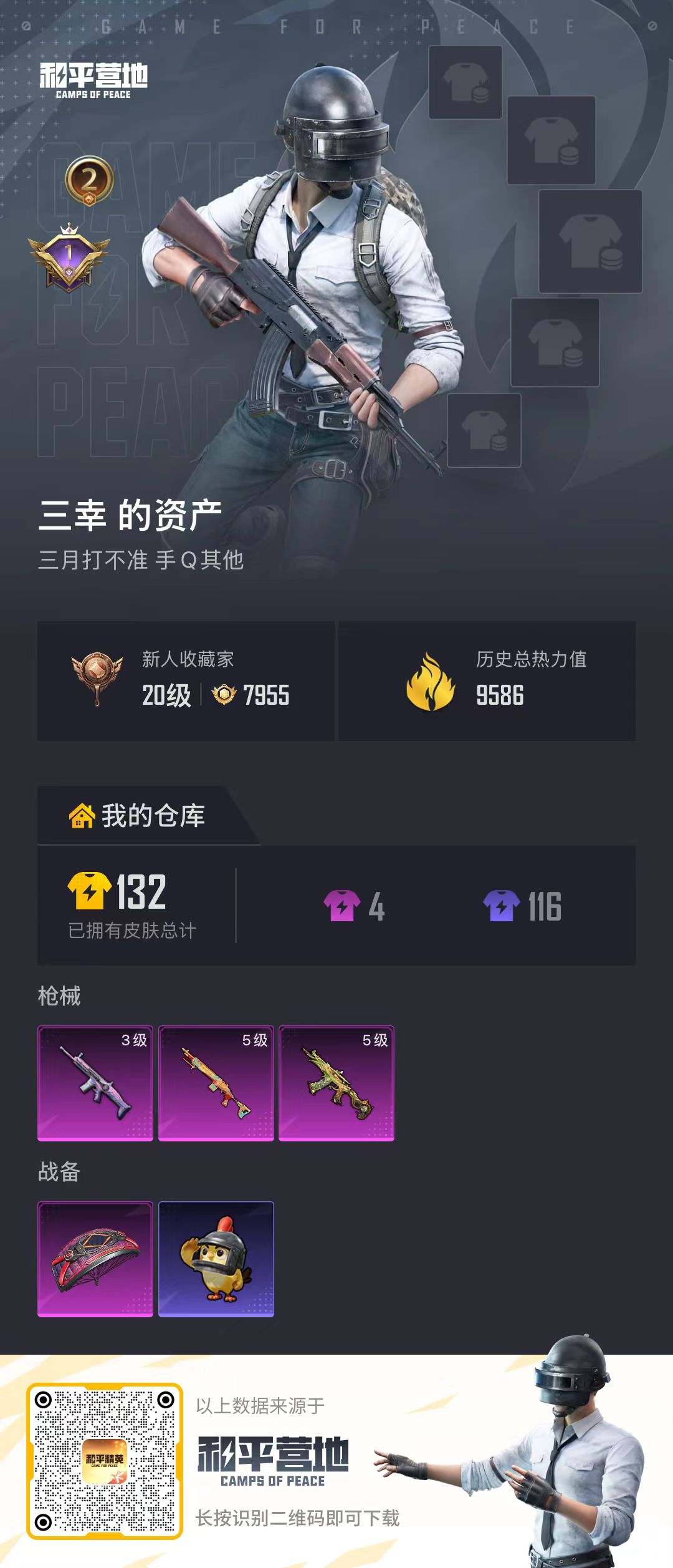 HPSJ4133556和平精英账号详情图2