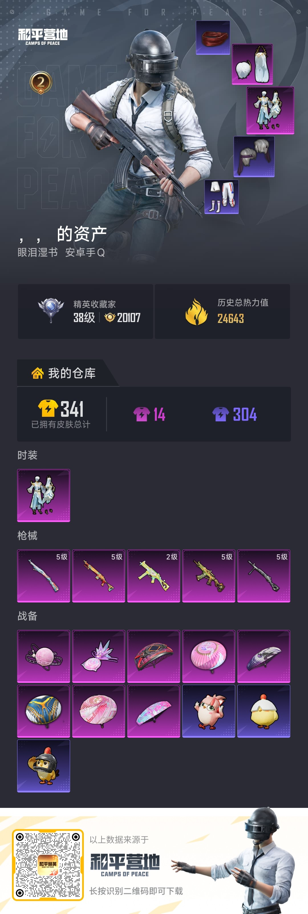 HPSJ4133827和平精英账号详情图2