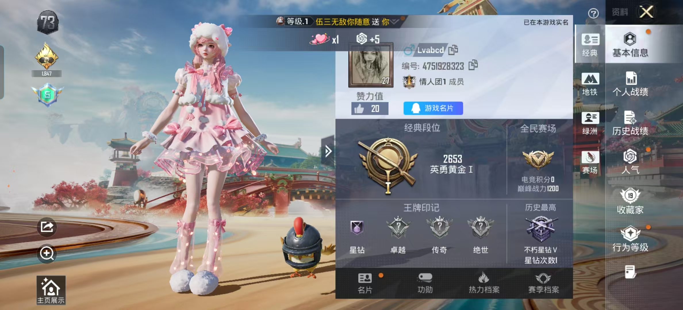 HPSJ4133618和平精英账号详情图3