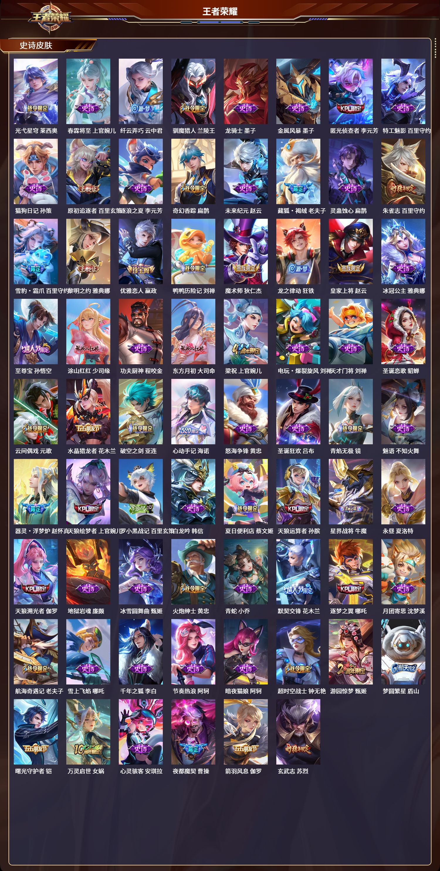 WZLX4243177王者荣耀账号详情图4 WZLX4243177王者荣耀账号详情图4