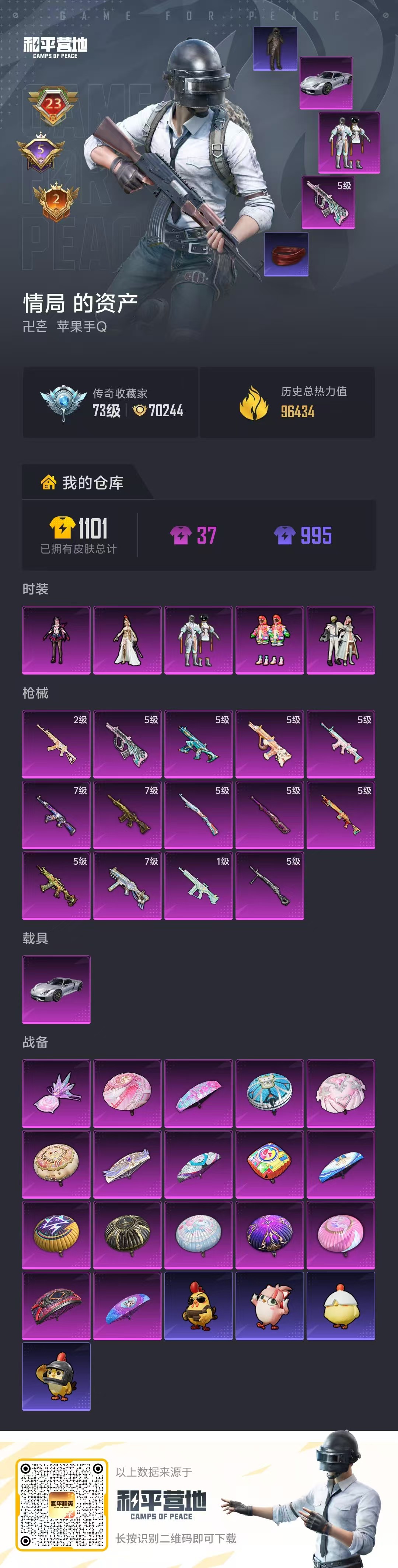 HPSJ4133453和平精英账号详情图2