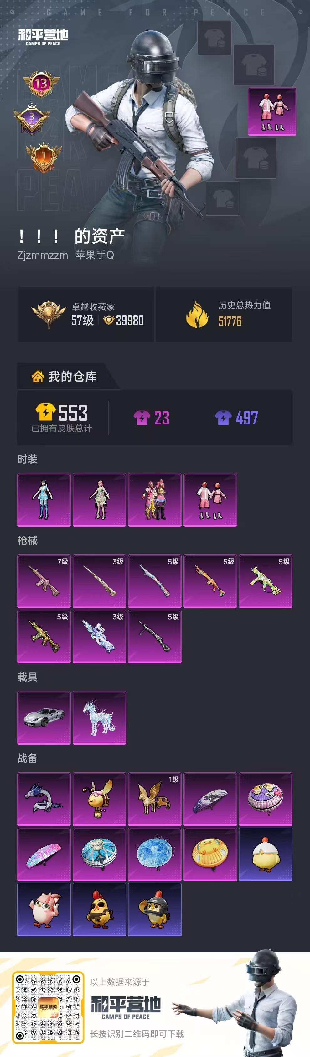 HPSJ4133473和平精英账号详情图2