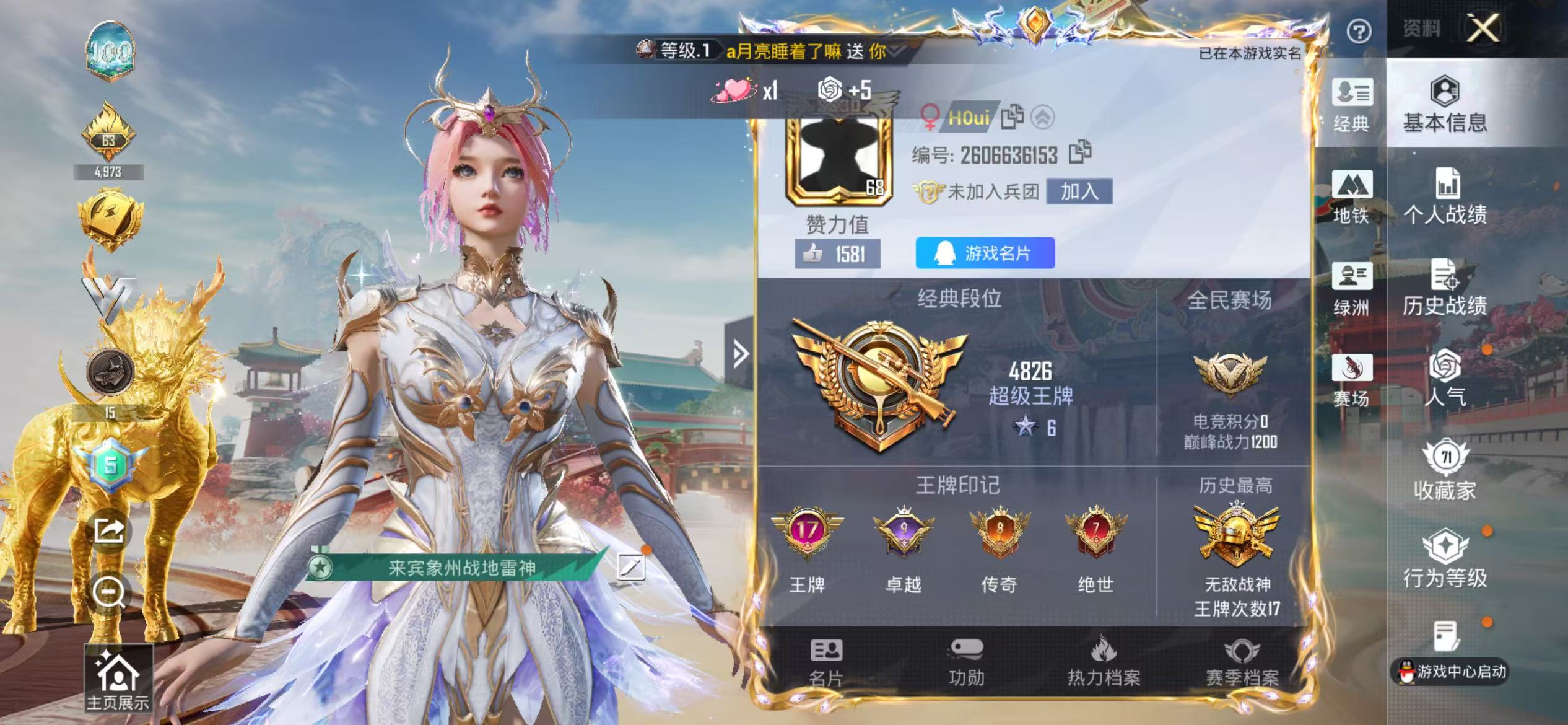 HPCMW4136305和平精英账号详情图3