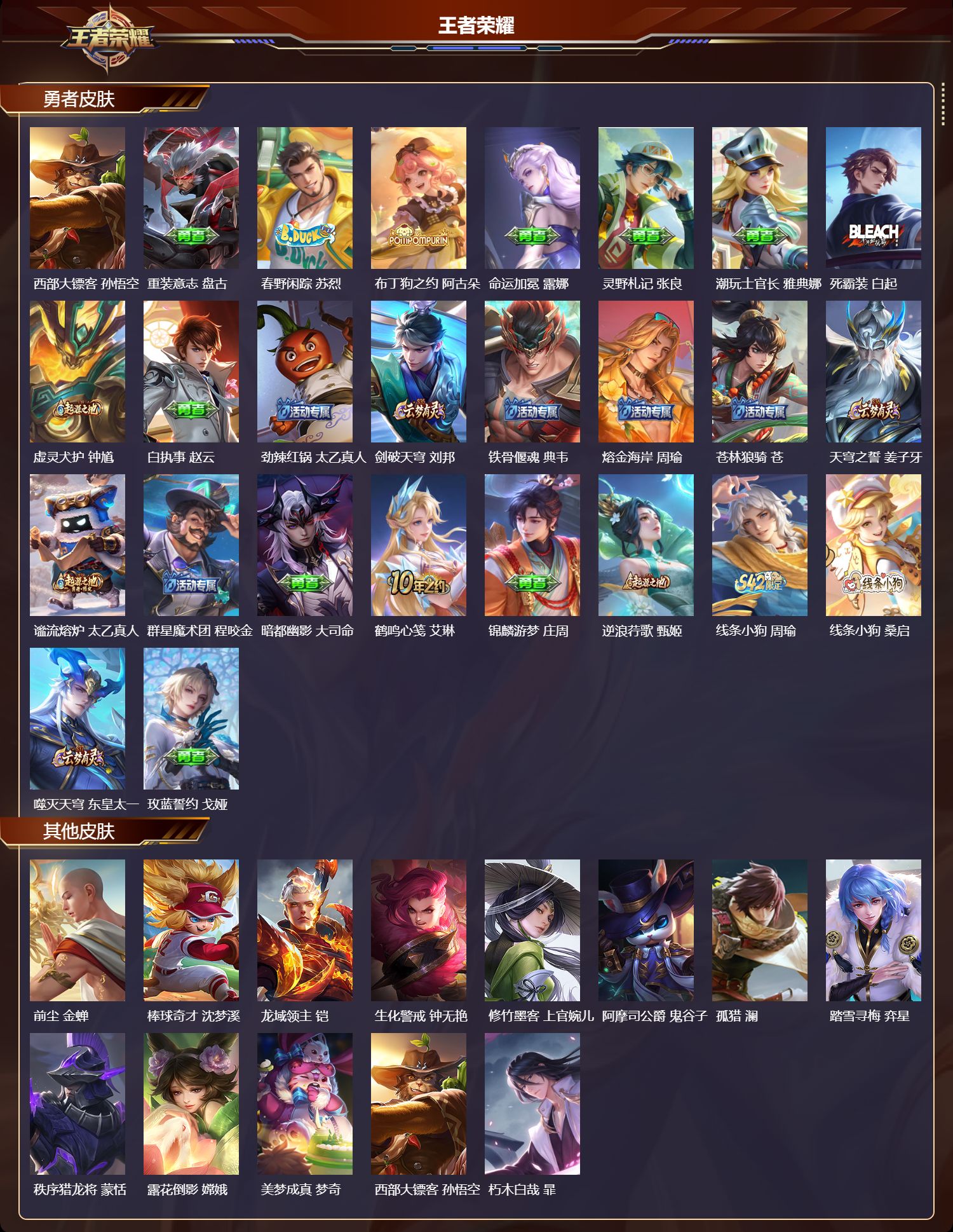 WZMK4241575王者荣耀账号详情图3