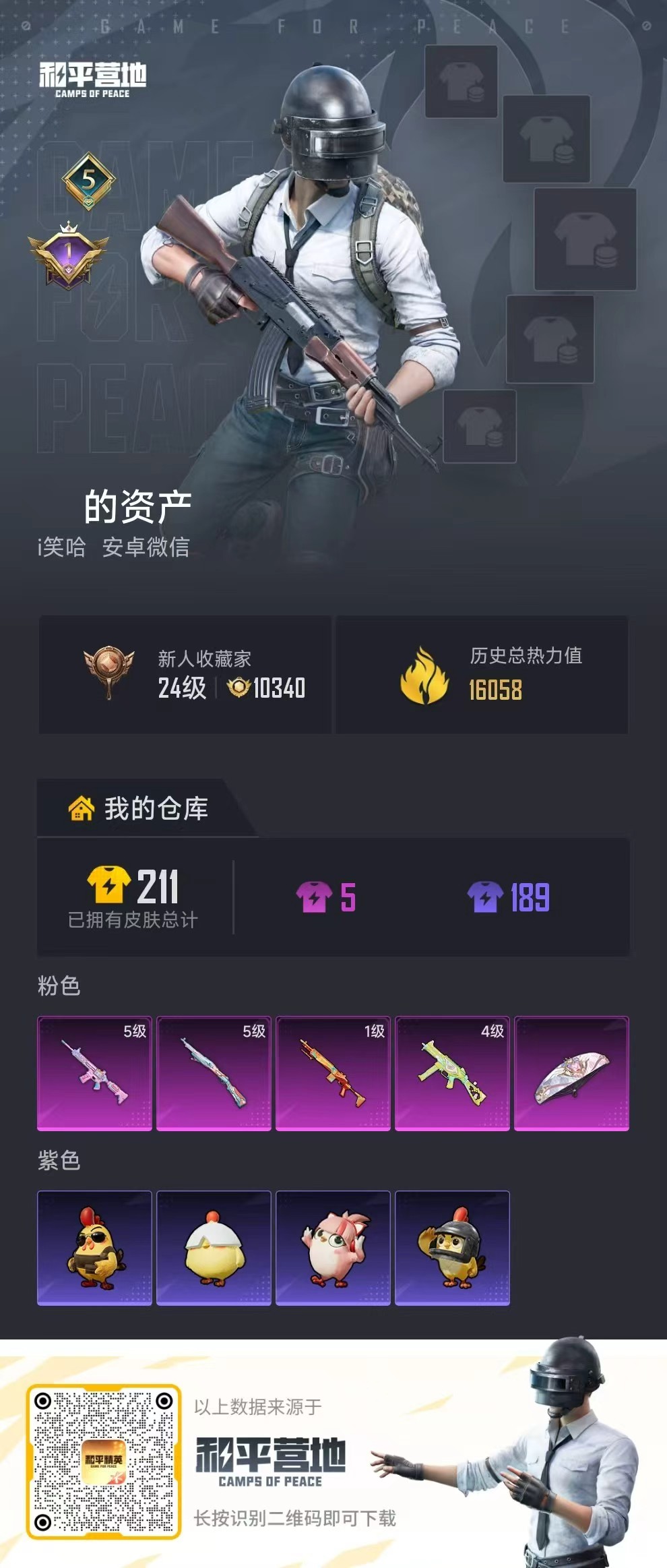 HPSJ4133754和平精英账号详情图2