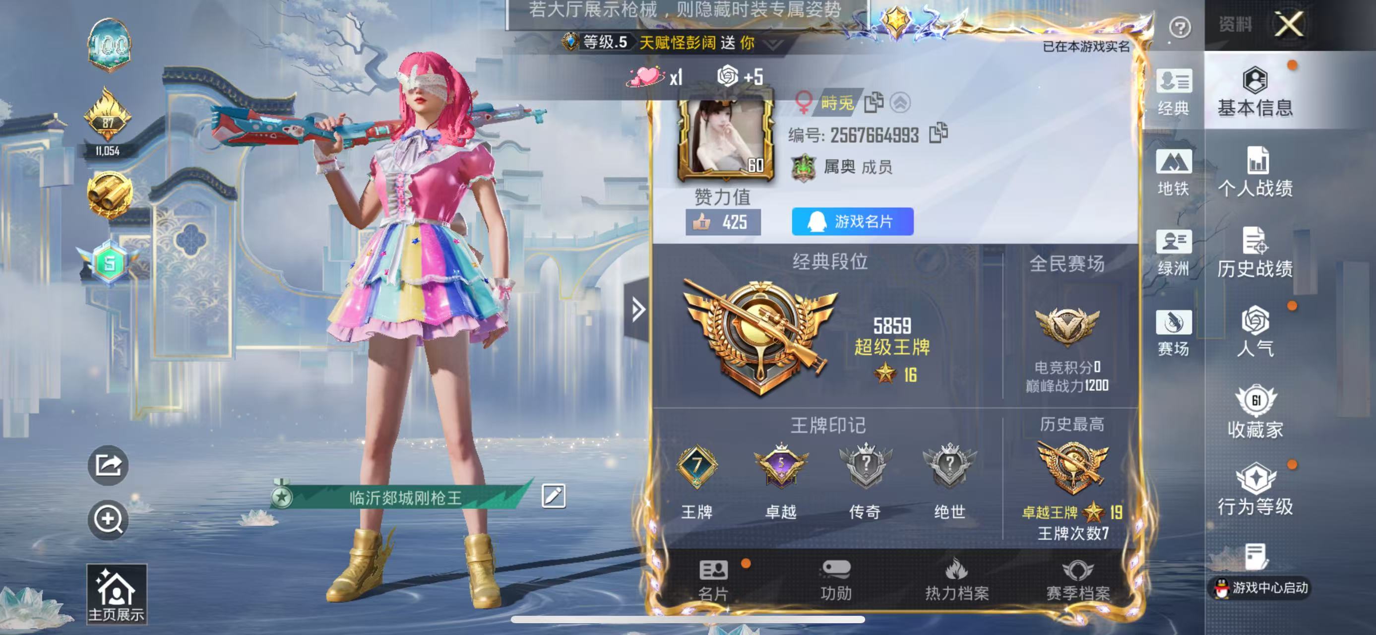 HPSJ4133699和平精英账号详情图3