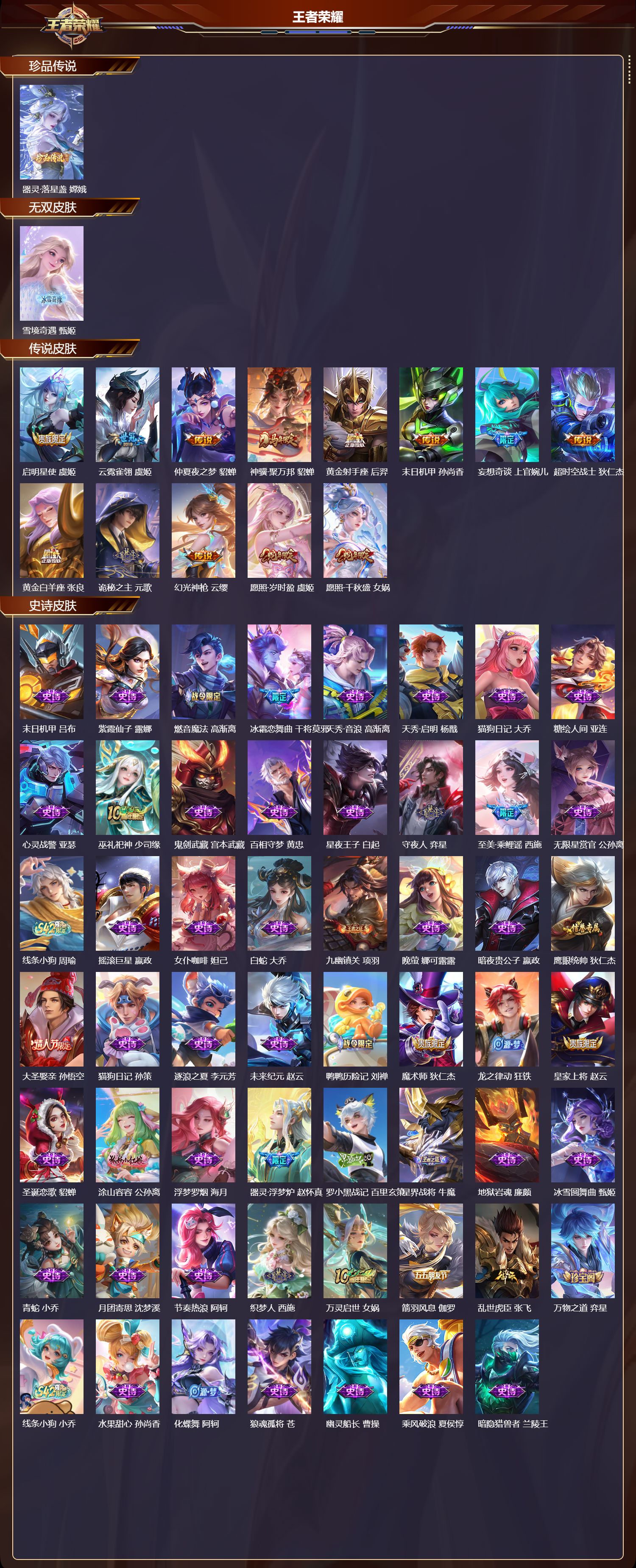 WZLX4241596王者荣耀账号详情图16