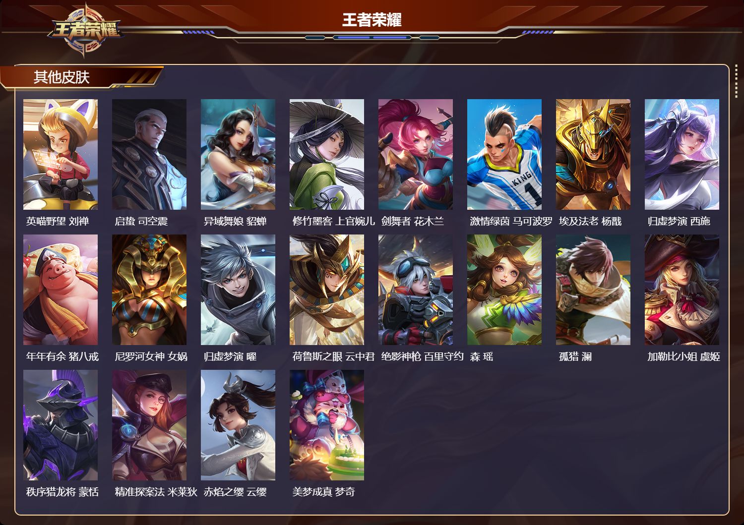 WZMK4241526王者荣耀账号详情图4