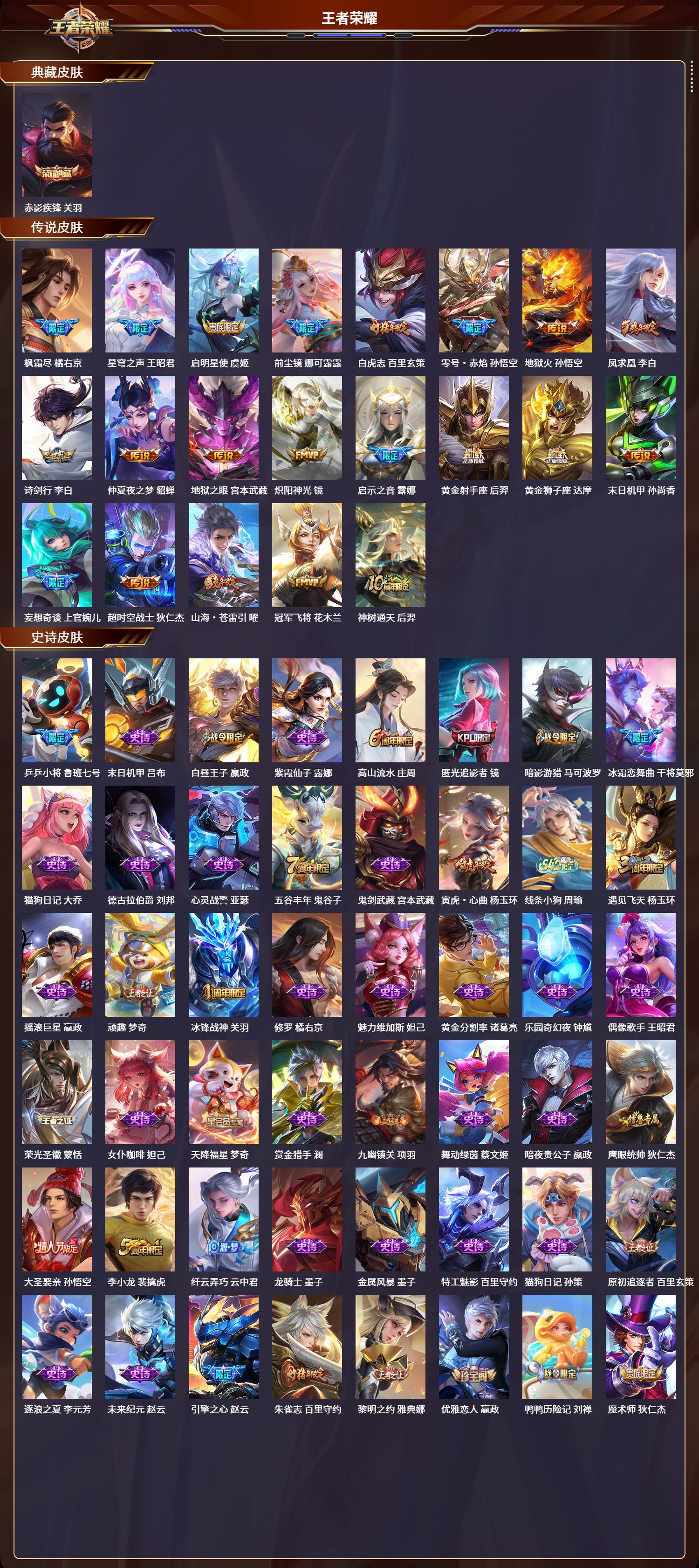 WZQM4243145王者荣耀账号详情图2