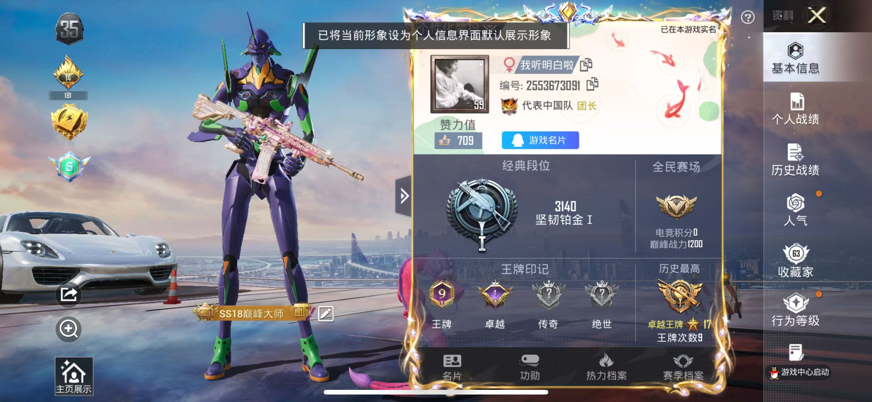 HPSJ4133702和平精英账号详情图3