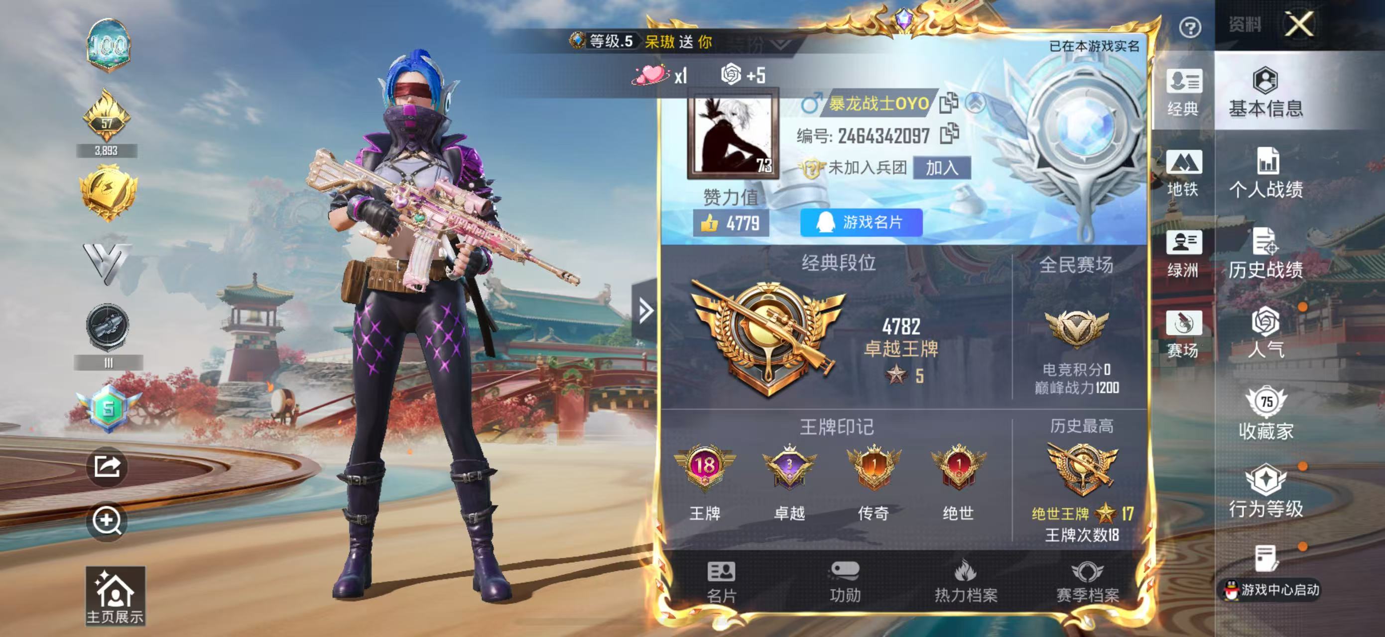 HPSJ4133833和平精英账号详情图3 HPSJ4133833和平精英账号详情图3