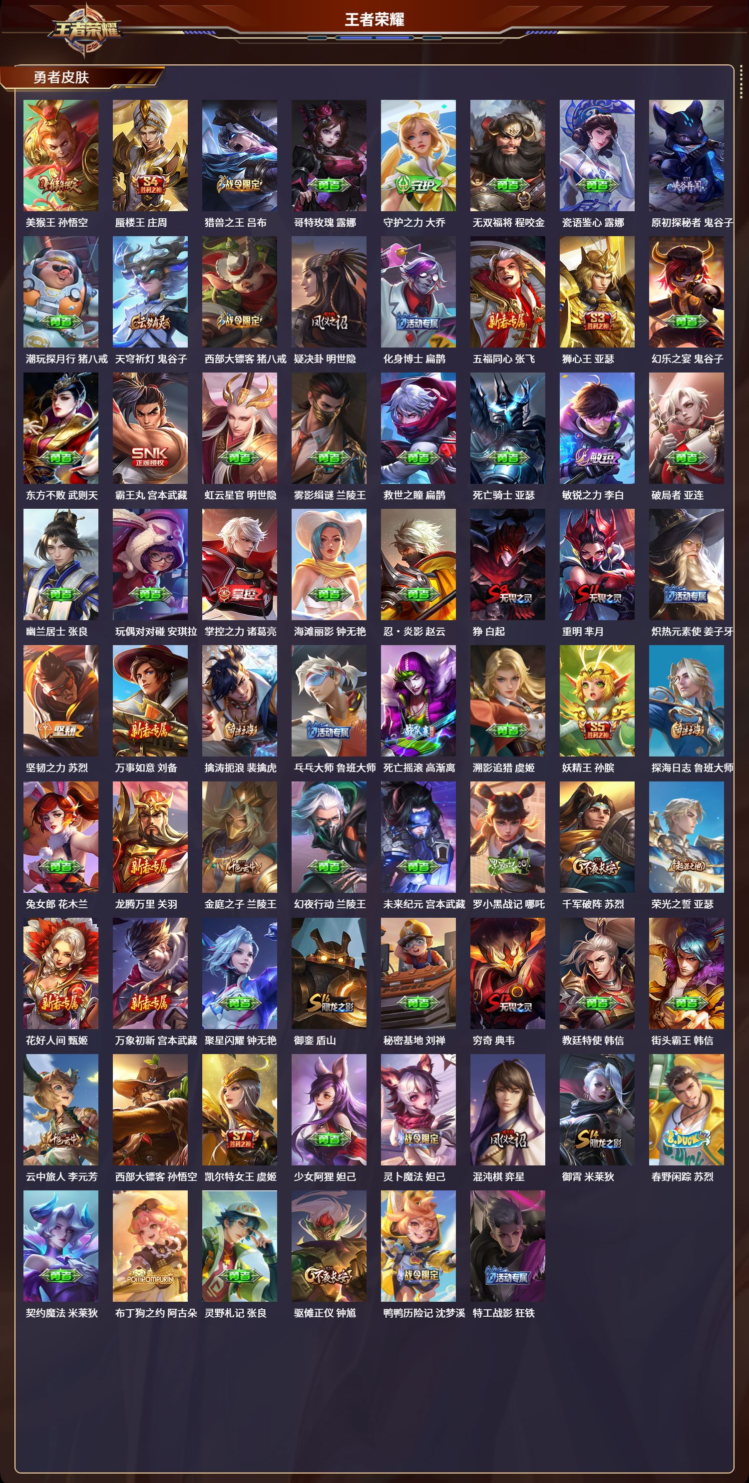 WZQM4243145王者荣耀账号详情图4