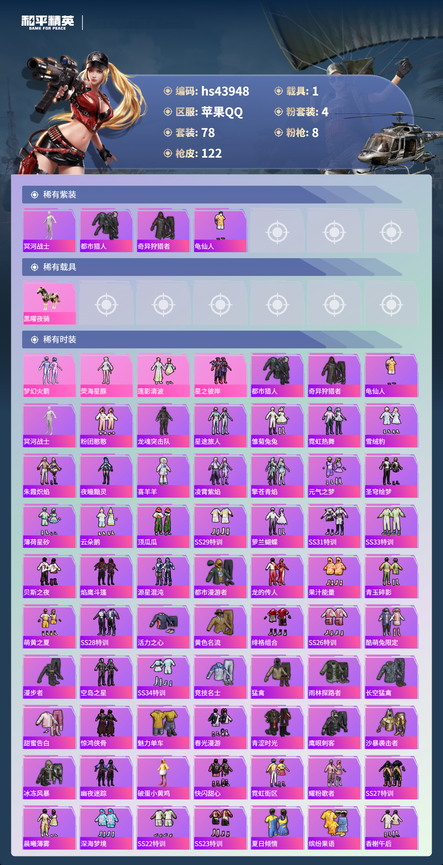 HPSJ4133891和平精英账号详情图5