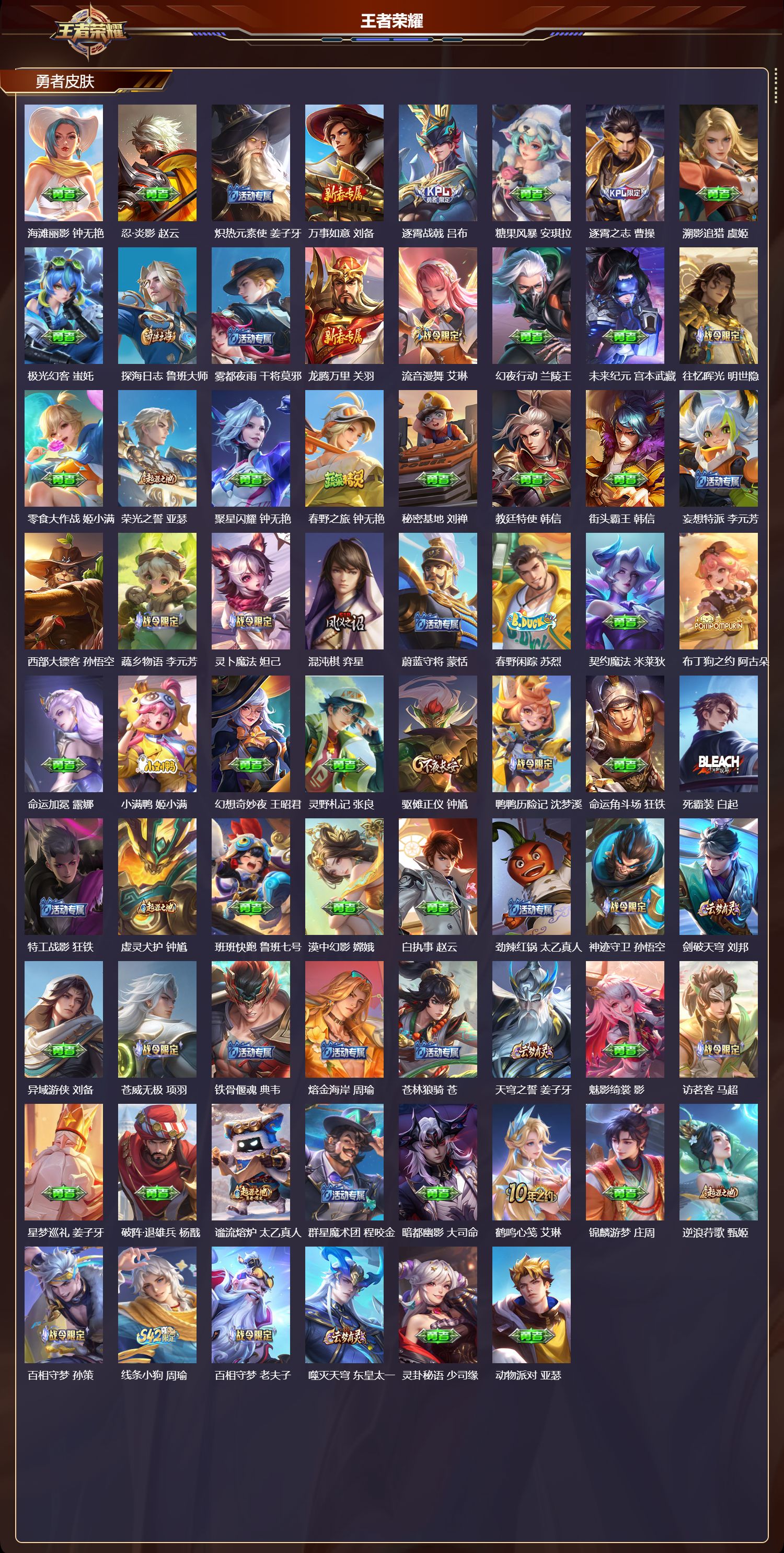 WZQM4242134王者荣耀账号详情图4