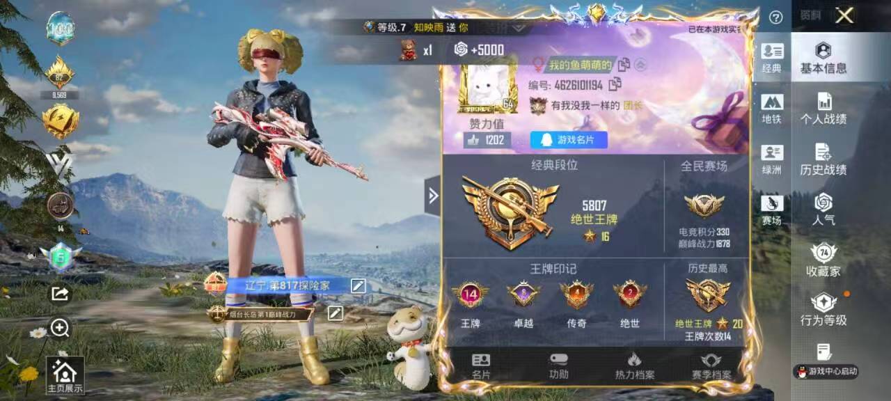 HPSJ4133582和平精英账号详情图3