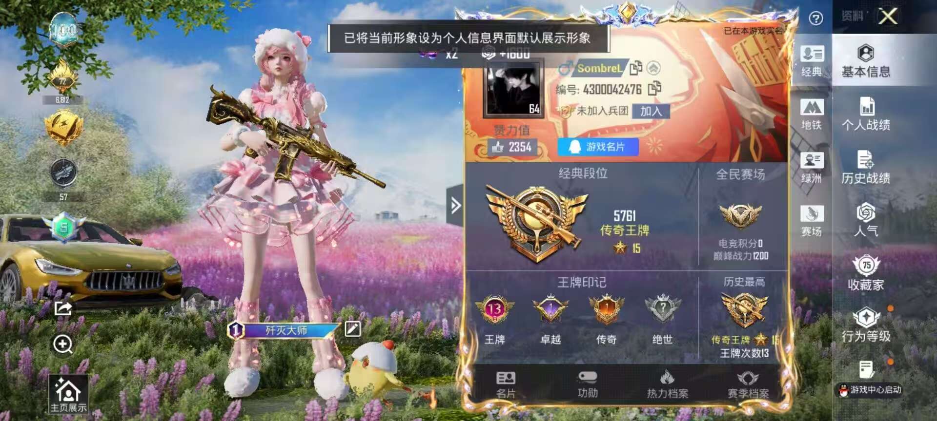 HPSJ4133859和平精英账号详情图3