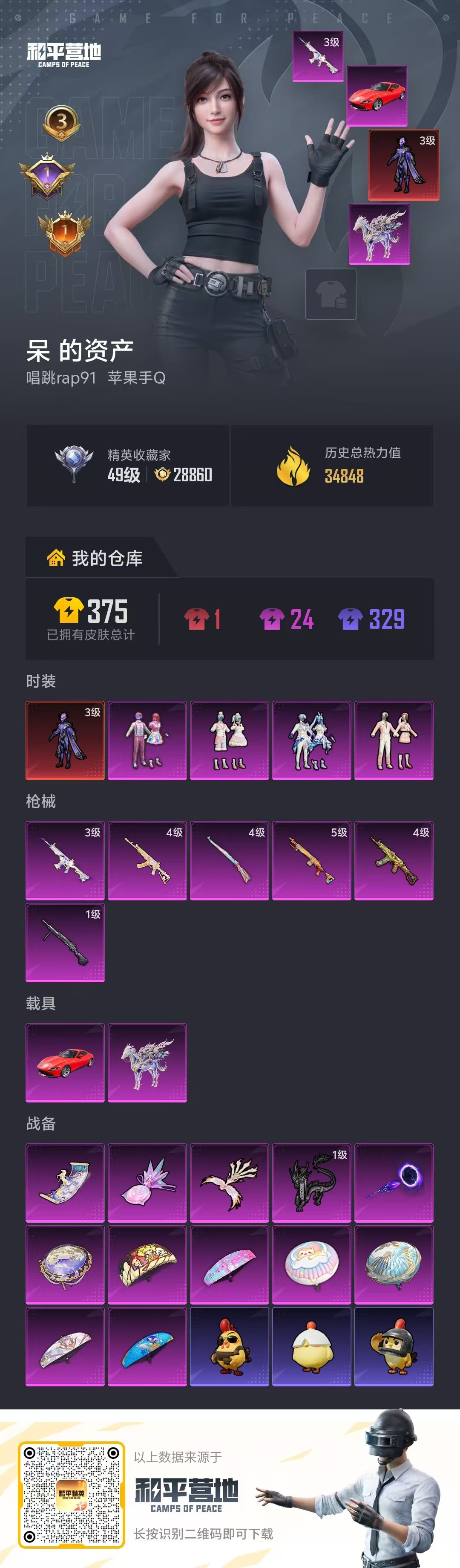 HPSJ4133866和平精英账号详情图2 HPSJ4133866和平精英账号详情图2