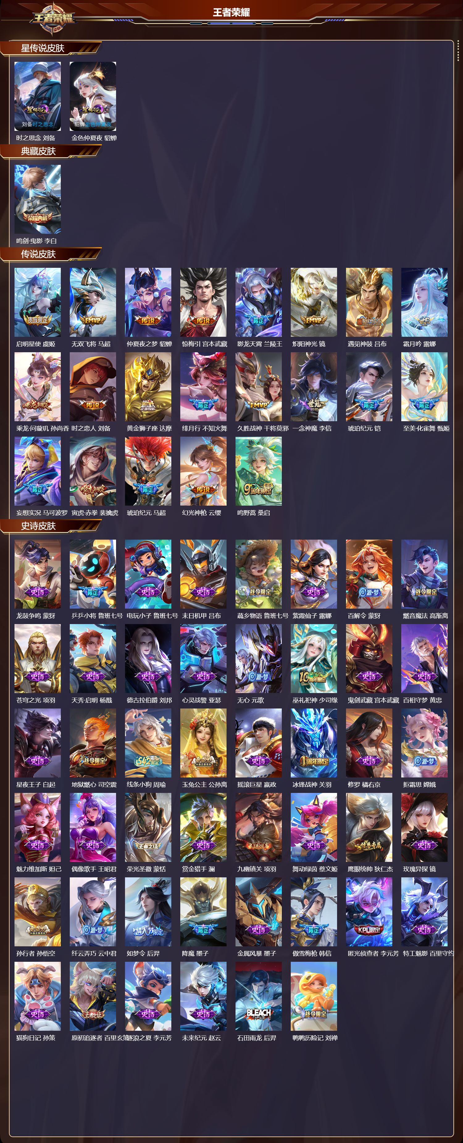 WZQM4241571王者荣耀账号详情图2 WZQM4241571王者荣耀账号详情图2