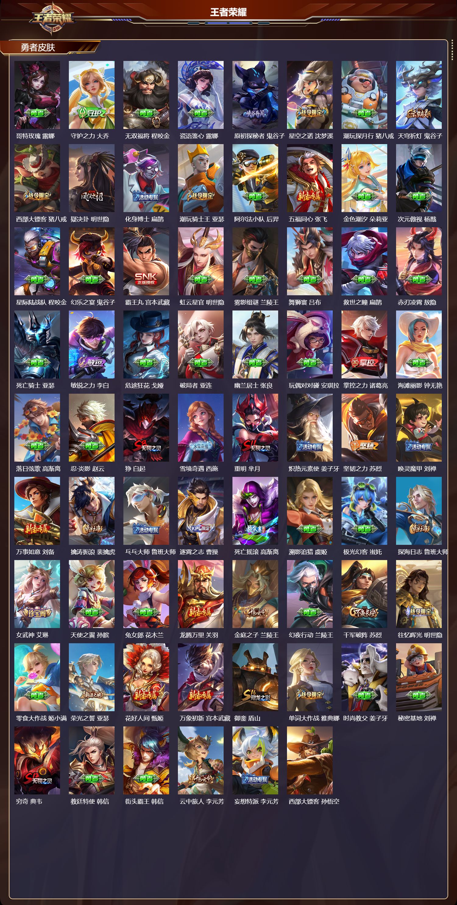 WZQM4242152王者荣耀账号详情图5