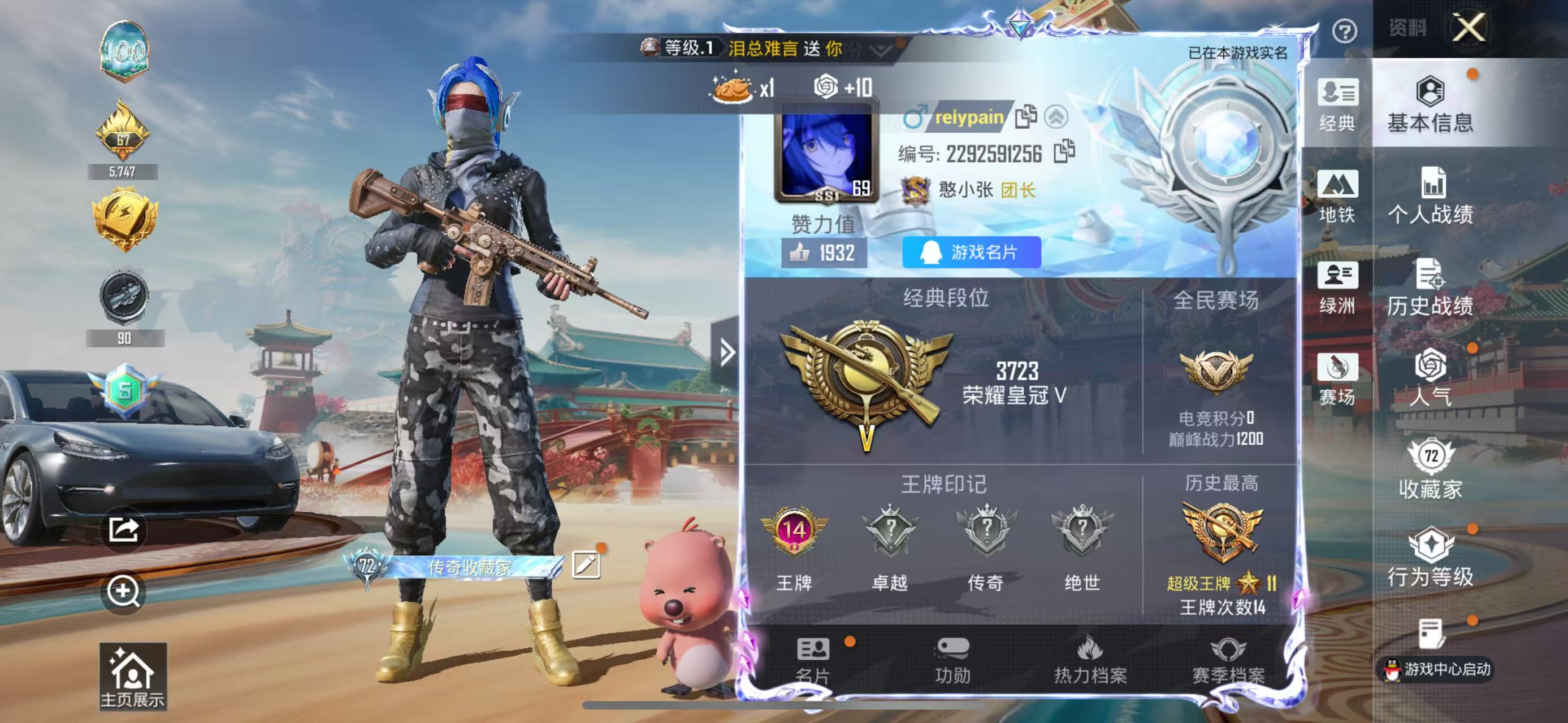 HPSJ4135952和平精英账号详情图3 HPSJ4135952和平精英账号详情图3