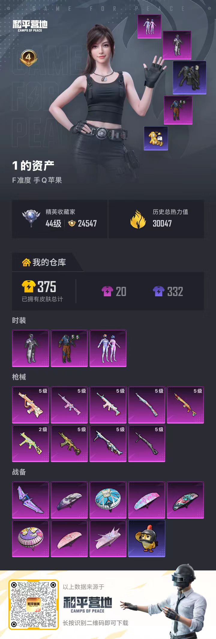 HPSJ4136026和平精英账号详情图2