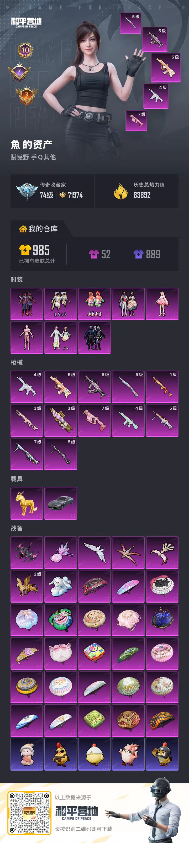 HPSJ4135431和平精英账号详情图2 HPSJ4135431和平精英账号详情图2