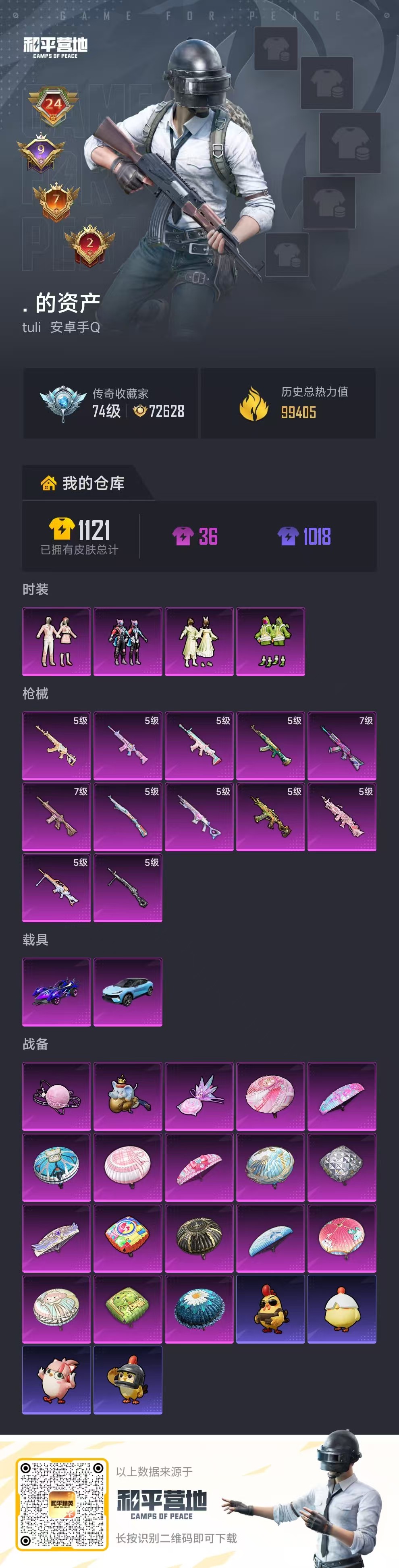 HPSJ4136019和平精英账号详情图2