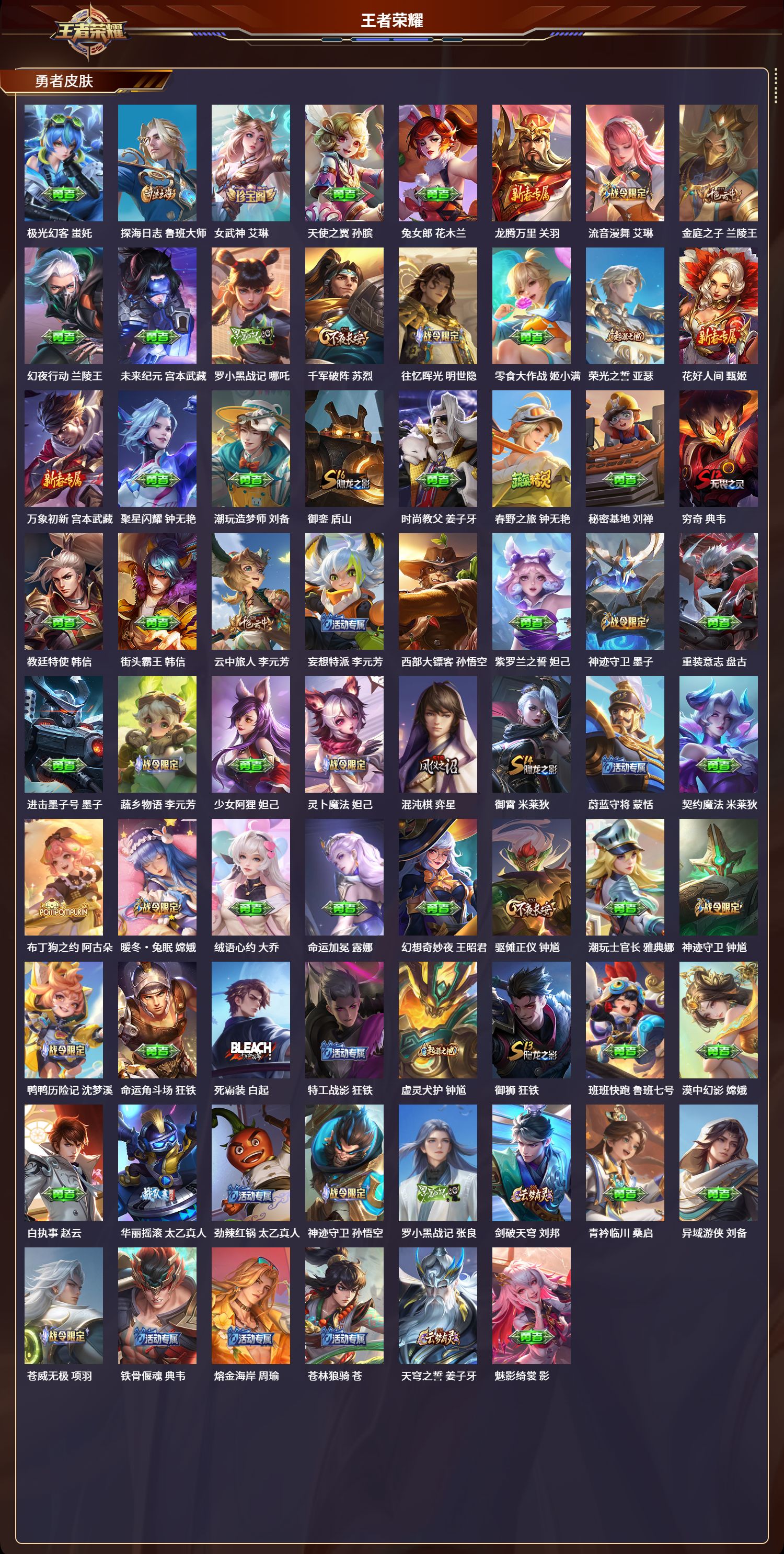 WZLX4245463王者荣耀账号详情图6