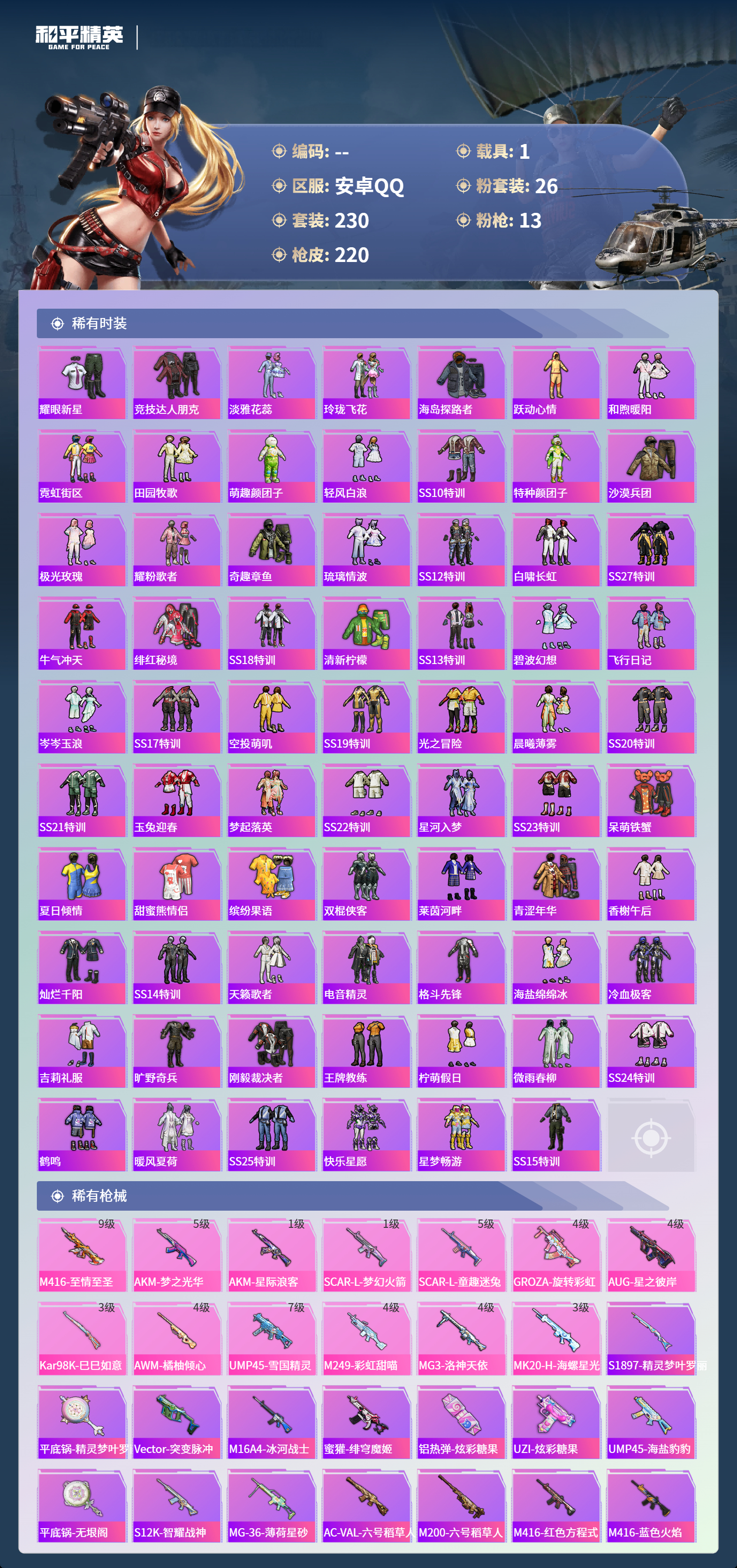 HPCMW4143119和平精英账号详情图4 HPCMW4143119和平精英账号详情图4