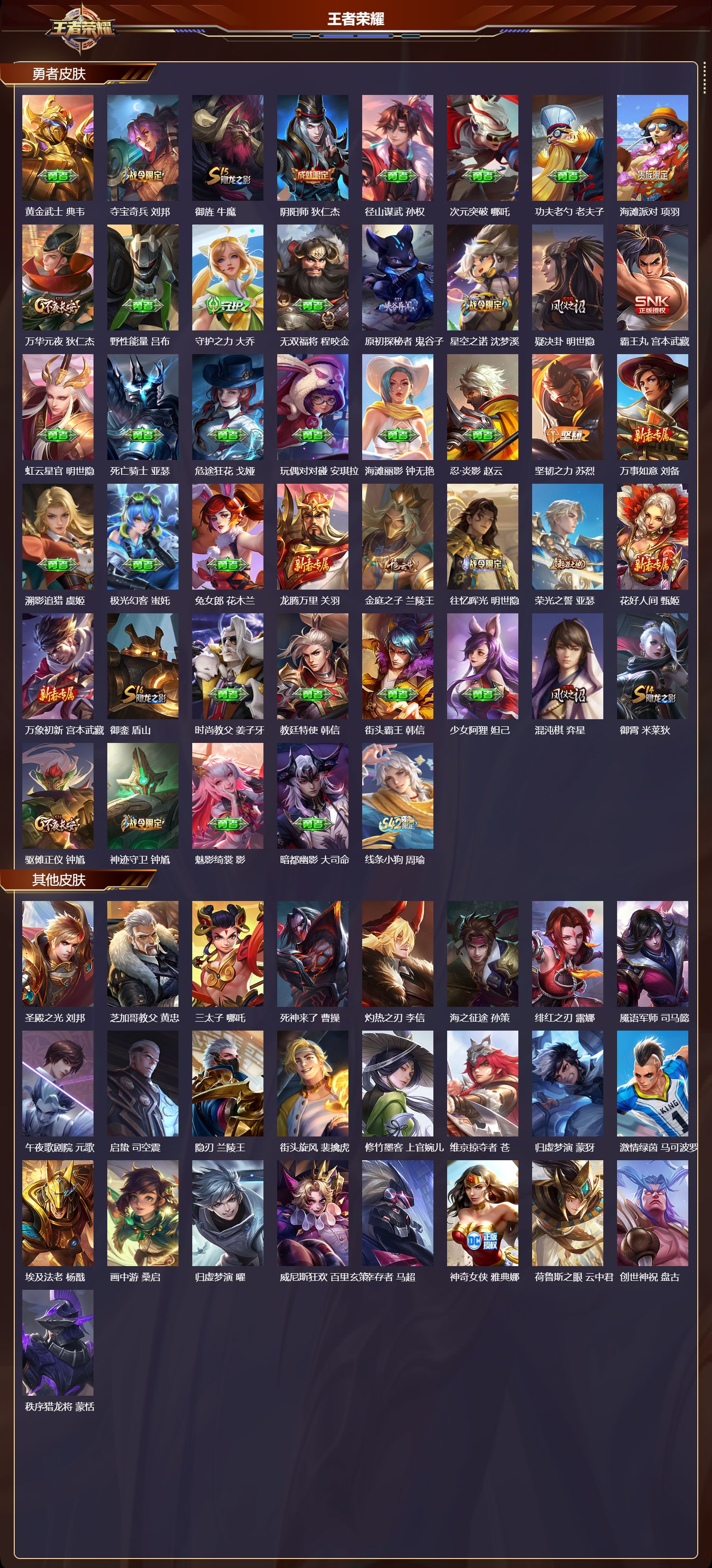 WZQM4246473王者荣耀账号详情图3