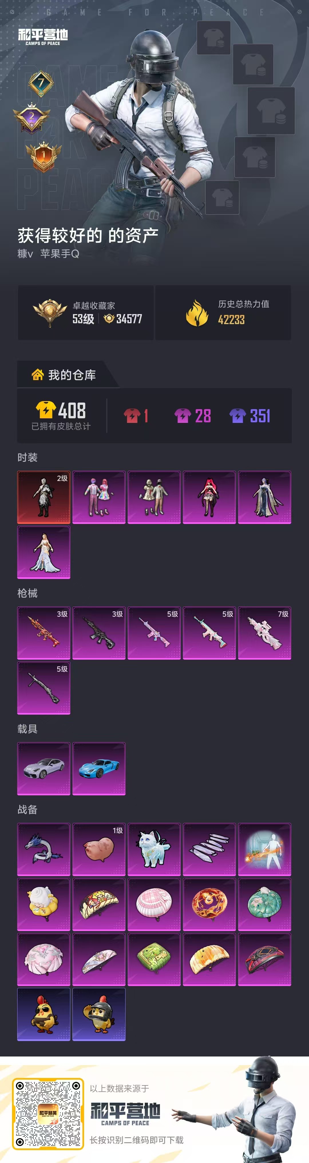 HPSJ4135311和平精英账号详情图2