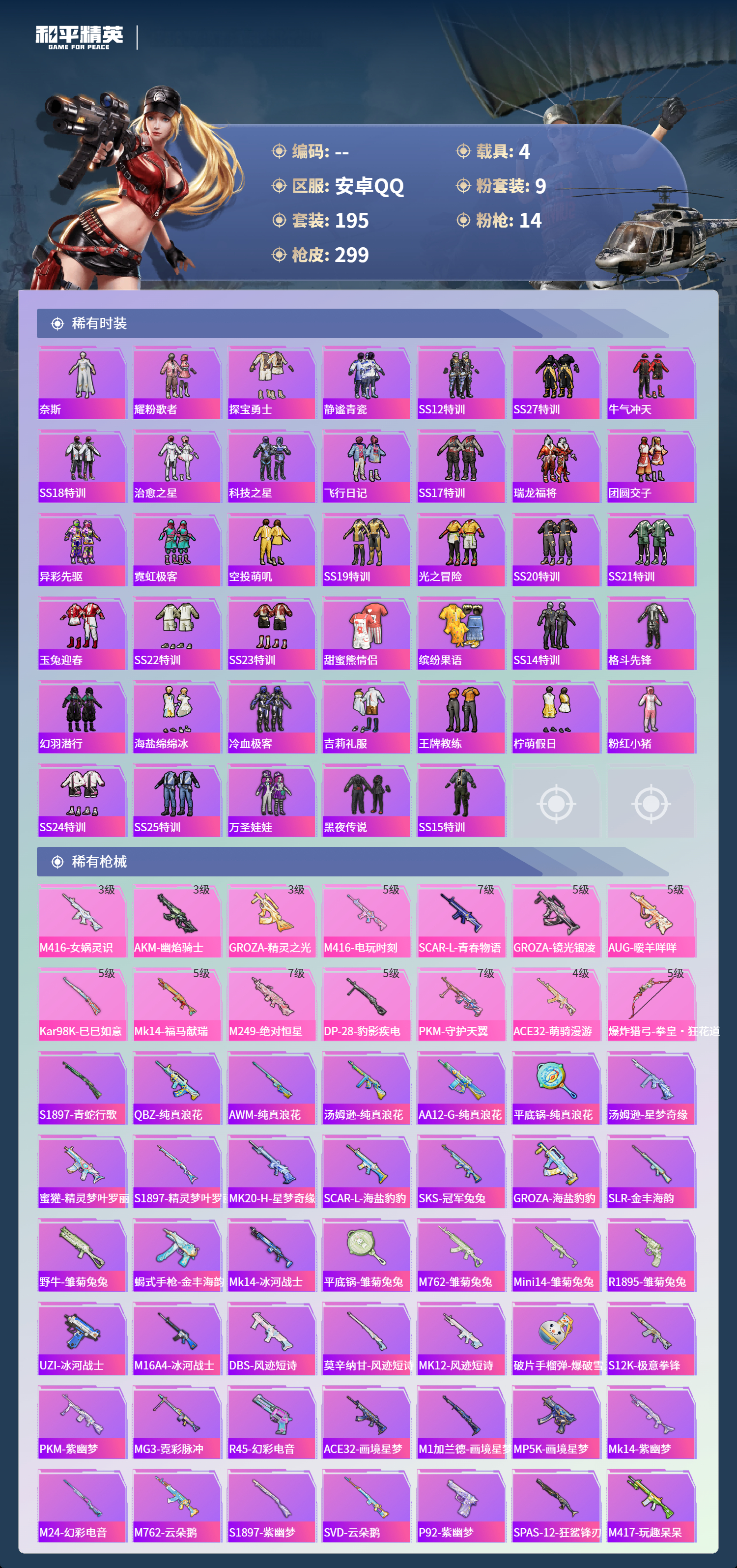 HPCMW4142959和平精英账号详情图4 HPCMW4142959和平精英账号详情图4